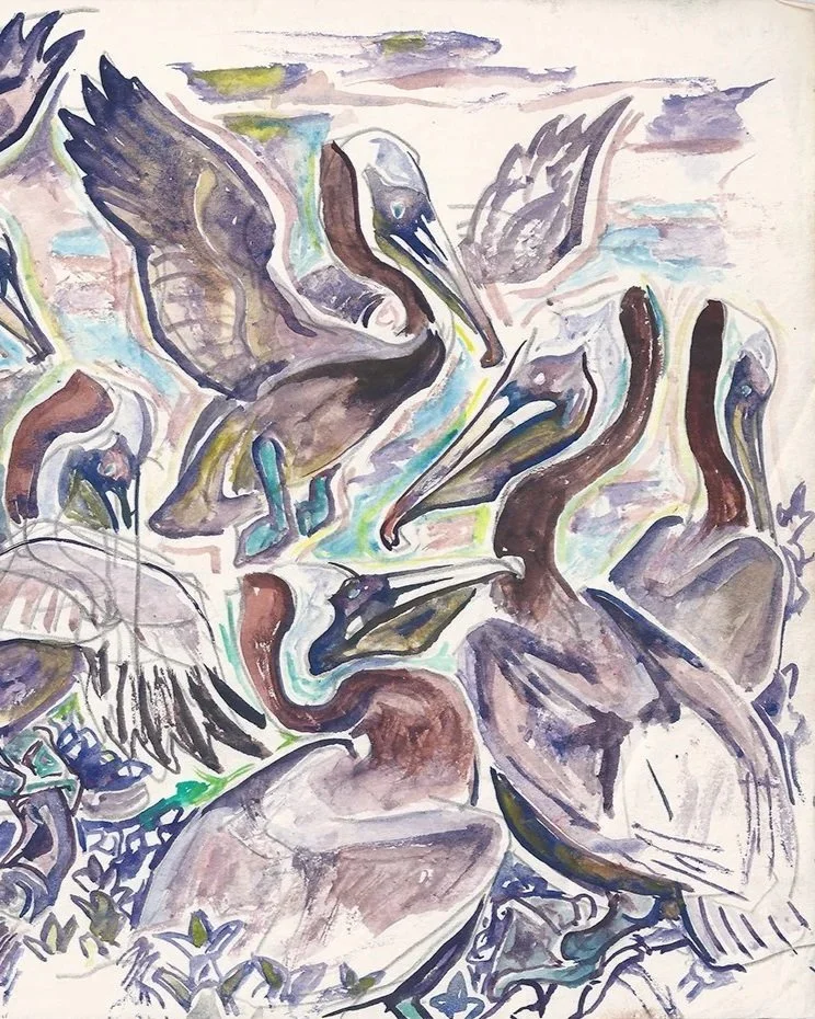 Walter Anderson Pelicans on North Key