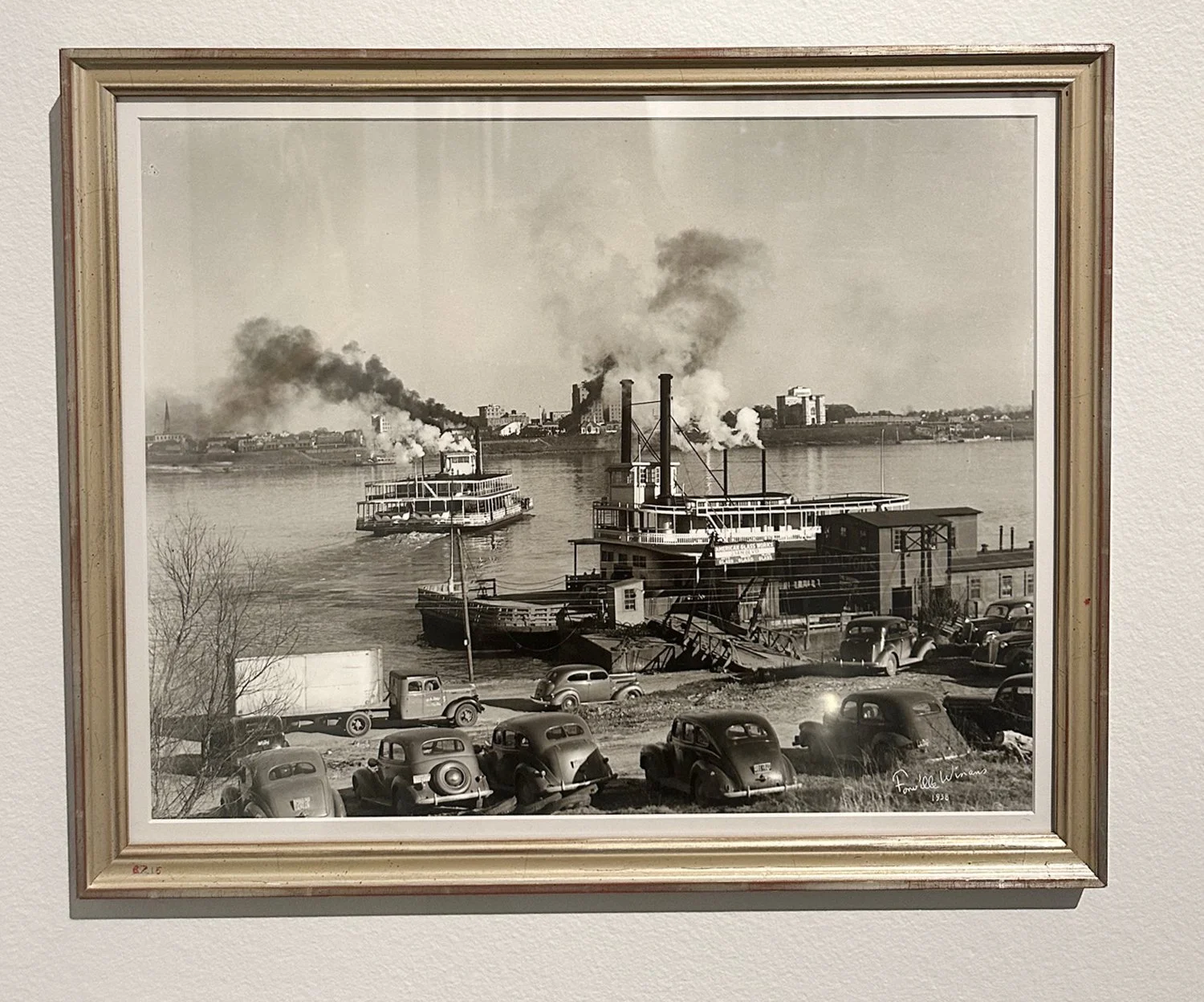 Fonville Winans (American, 1911–1992), Ferry Landing, Port Allen, 1938. Gelatin silver print. Gift of the Friends of the LSU Museum of Art.