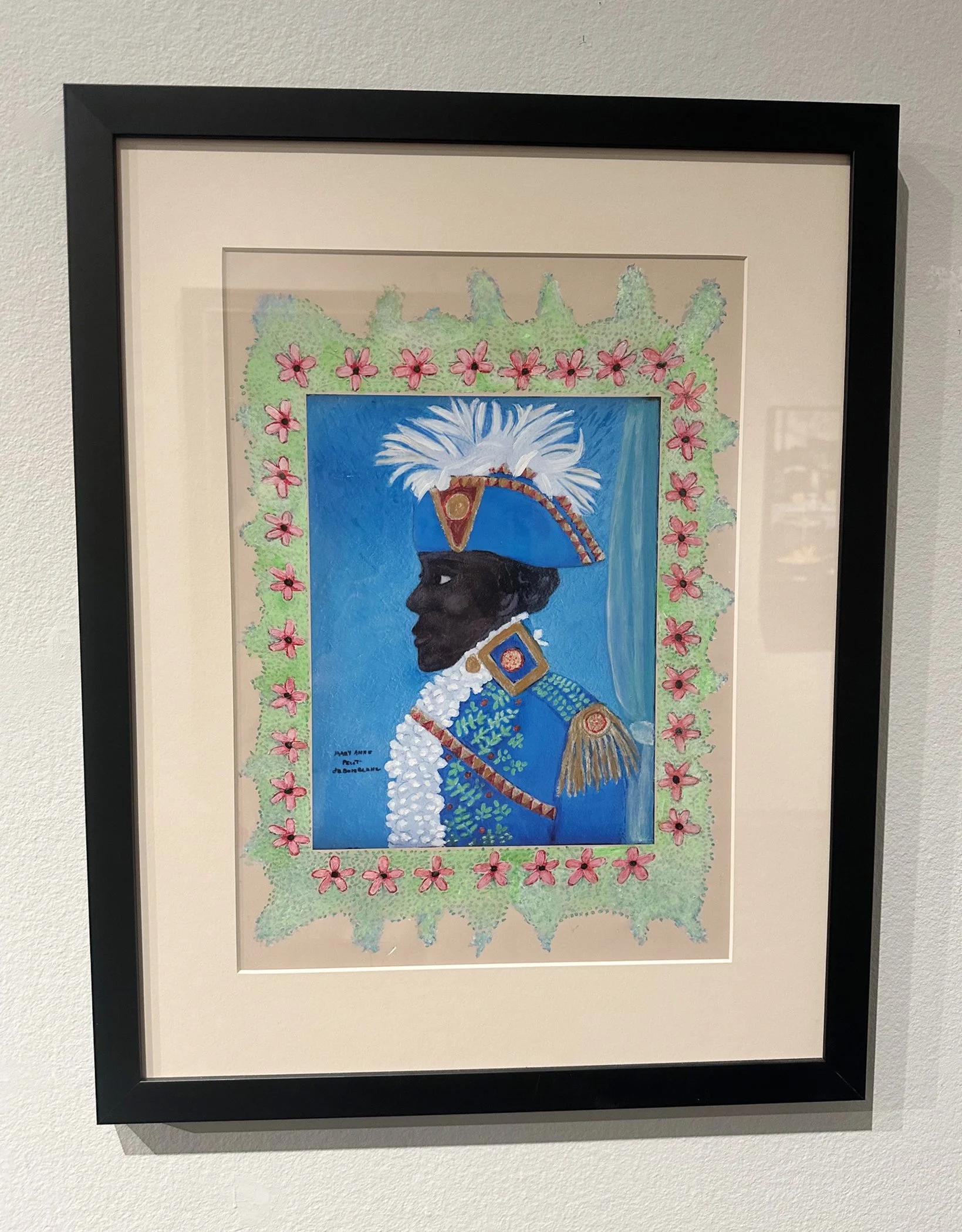 Mary Anne de Boisblanc (American, 1925 – 2015), The First Black General in the World, Toussaint L’Ouverture, 2012. Acrylic on paper. Gift of the Artist.