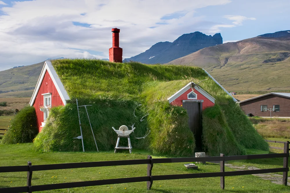Turf House (circa 1899) in Bakkagerði 