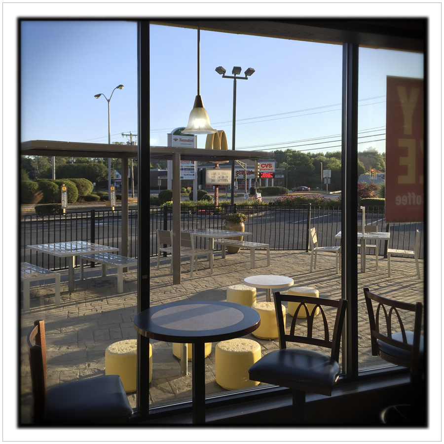 McDonalds window @ 6:15AM ~ Duxbury, MA.