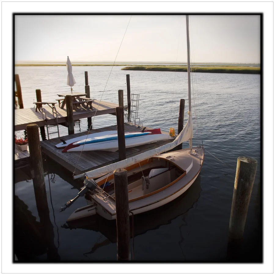 sunset with sailboat ~ Stone Harbor, NJ