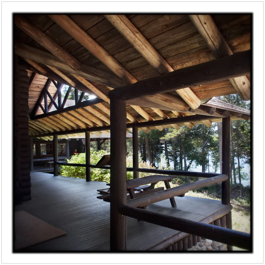 deck / porch at Santanoni Great Camp ~ Newcomb, NY - in the Adirondack PARK