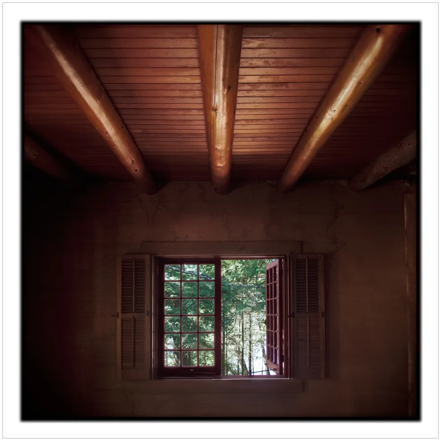 window at Santanoni Great Camp ~ Newcomb, NY - in the Adirondack PARK