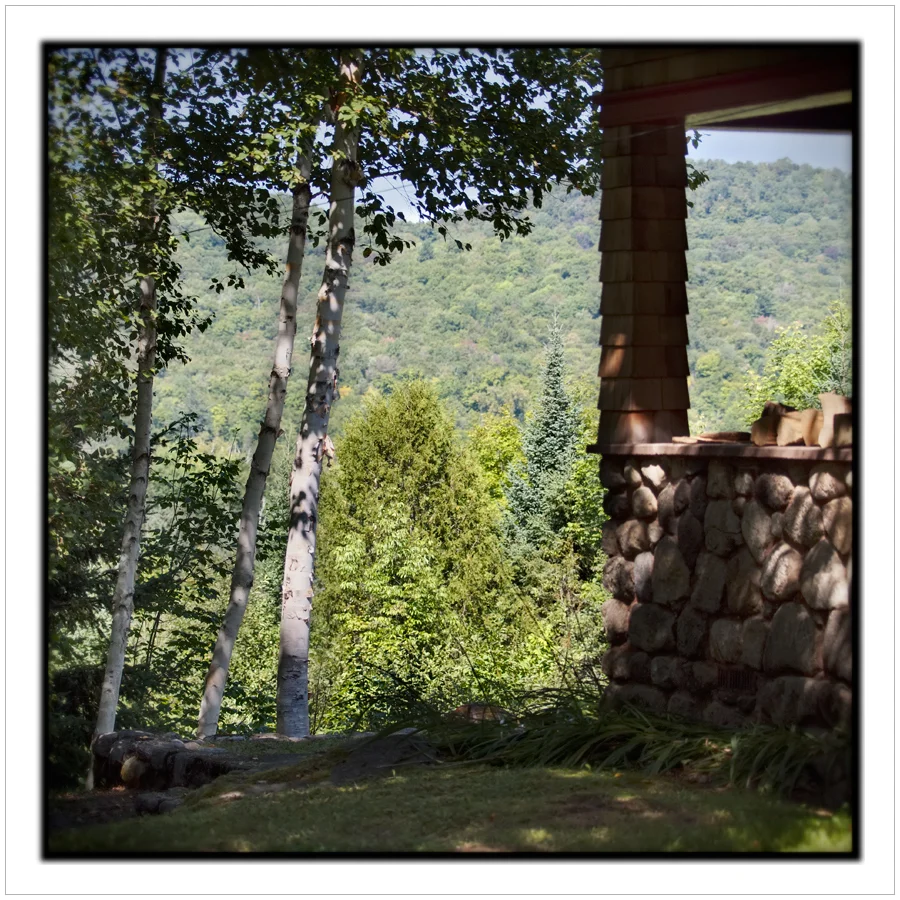 Rist Camp porch ~ Newcomb, NY - in the Adirondack PARK