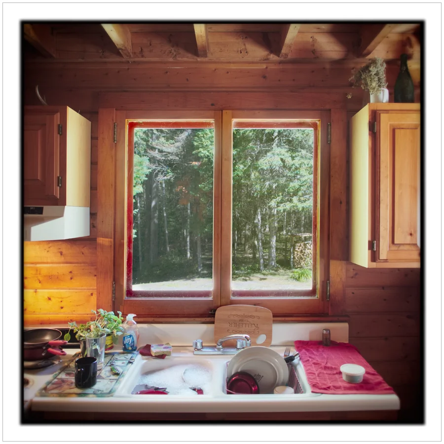 kitchen window / Rist Camp ~ Newcomb, NY - in the Adirondack PARK