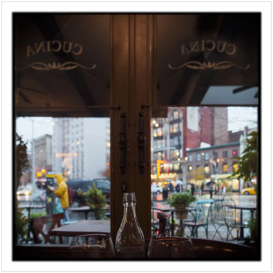 water bottle / wine glasses ~ Manhattan / NYC, NY (click to embiggen)