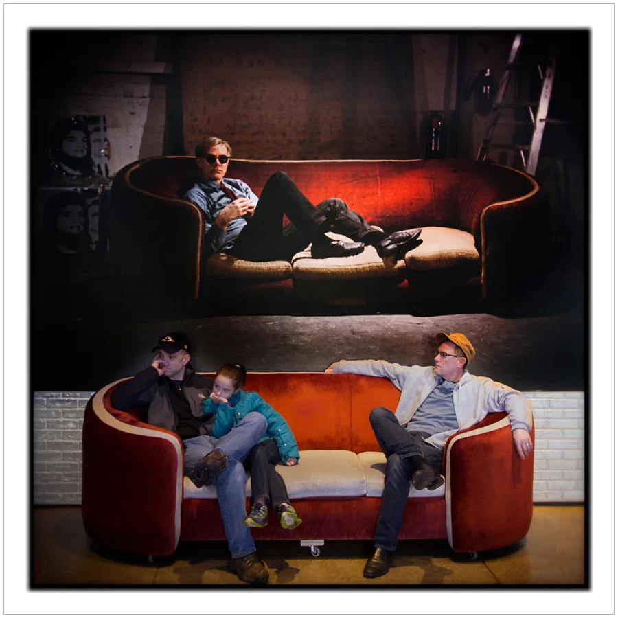 Andy Warhol's couch (click to embiggen)