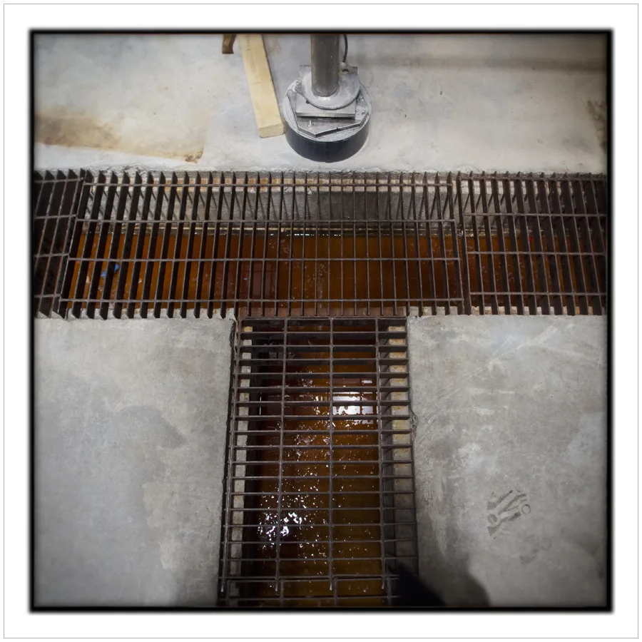 brewery grate / drain ~ Vankleek Hill, Ont. CA (embiggenable). 