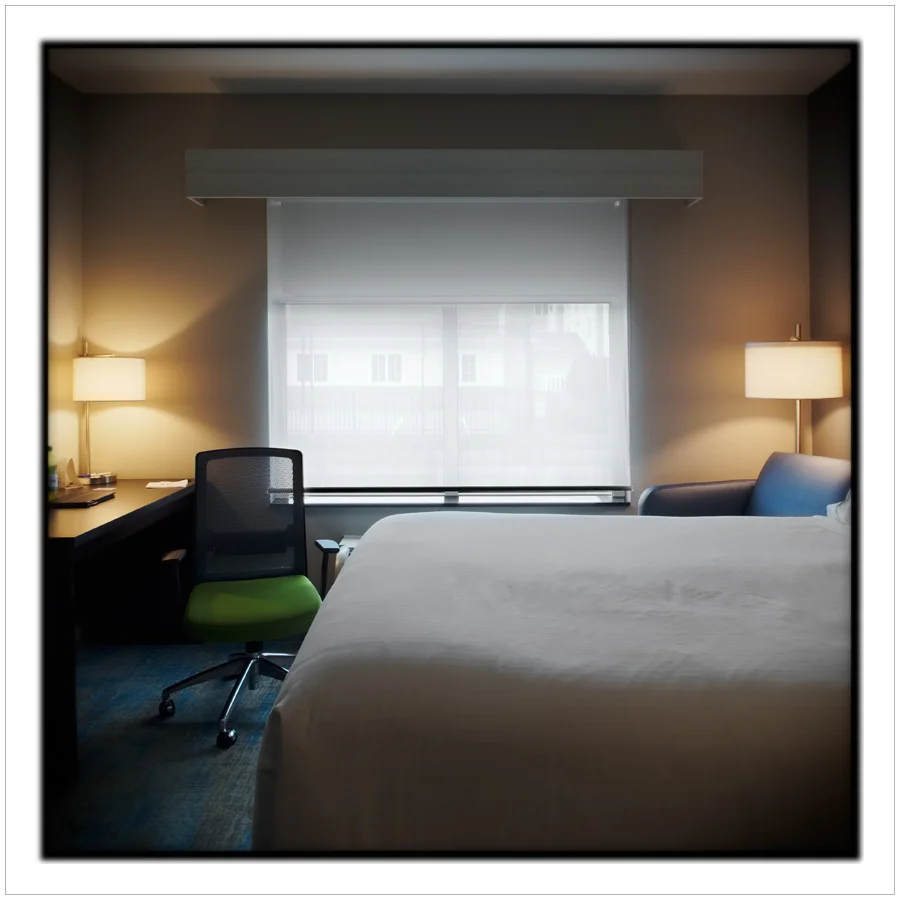 hotel room window ~ Norwood, MA. (embiggenable)