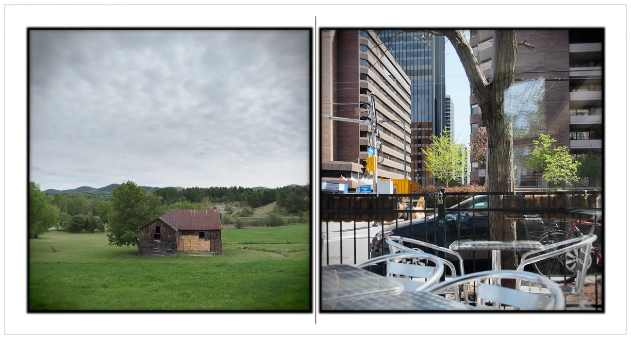 landscape / cityscape ~ near Au Sable Forks, NY / Ottawa, ONT. CA (embiggenable)
