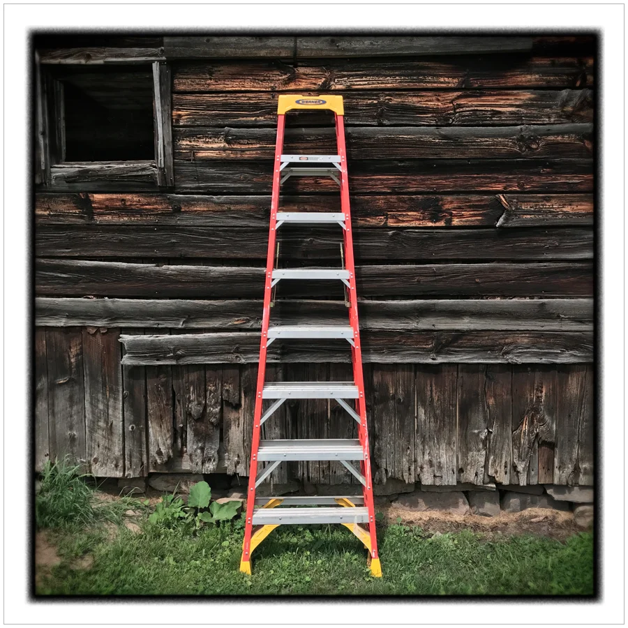 ladder and barn ~ Jay, NY - Adirondack PARK (embiggenable)