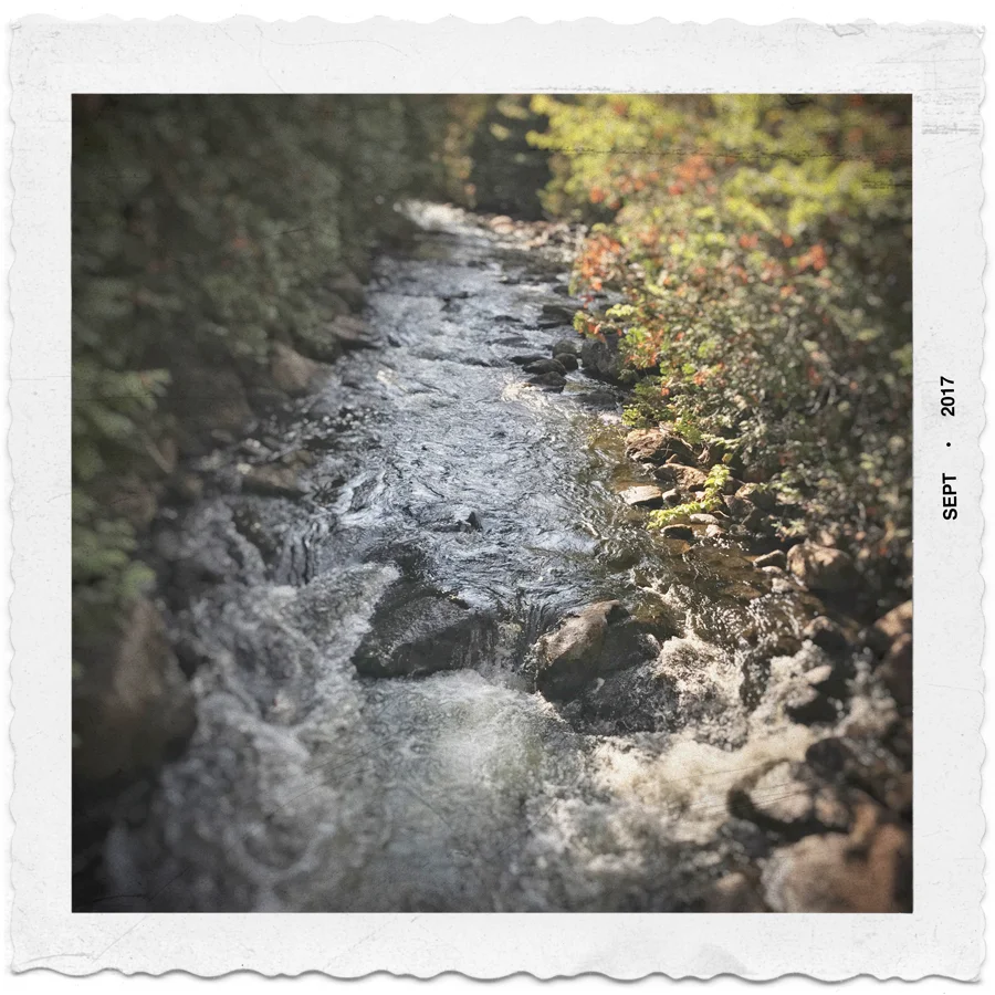 Hudson River immediately below Henderson Lake outlet