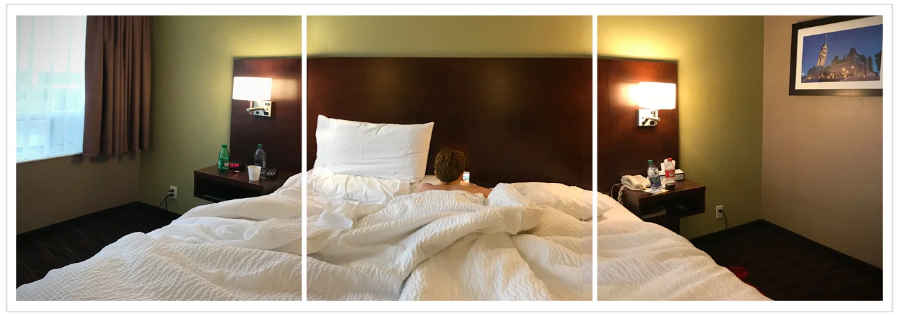hotel room / Hugo ~ Ottawa, ON. (embiggenable) • iPhone