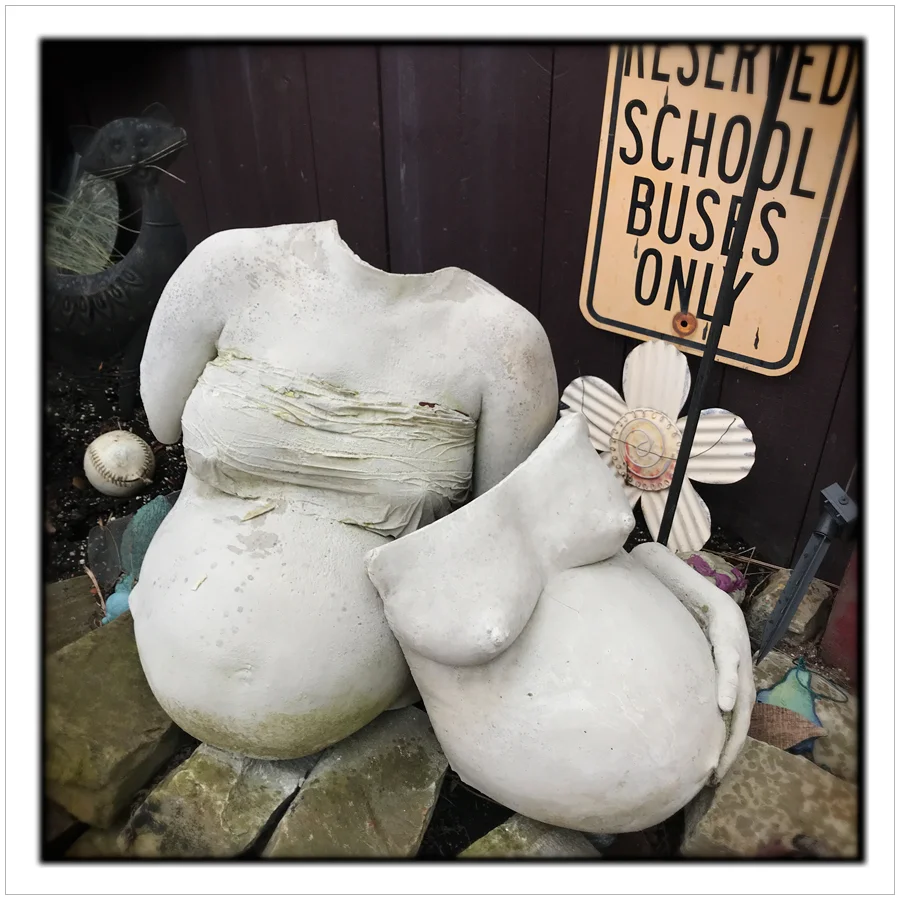 torsos ~ RANDYLAND garden / Pittsburgh, PA (embiggenable) • iPhone