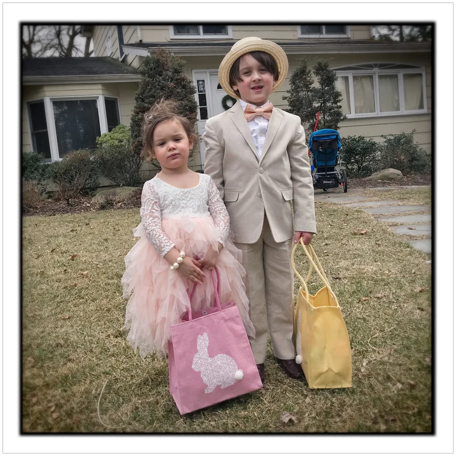 Easter kids ~ Bergen County, NJ (embiggenable) • iPhone