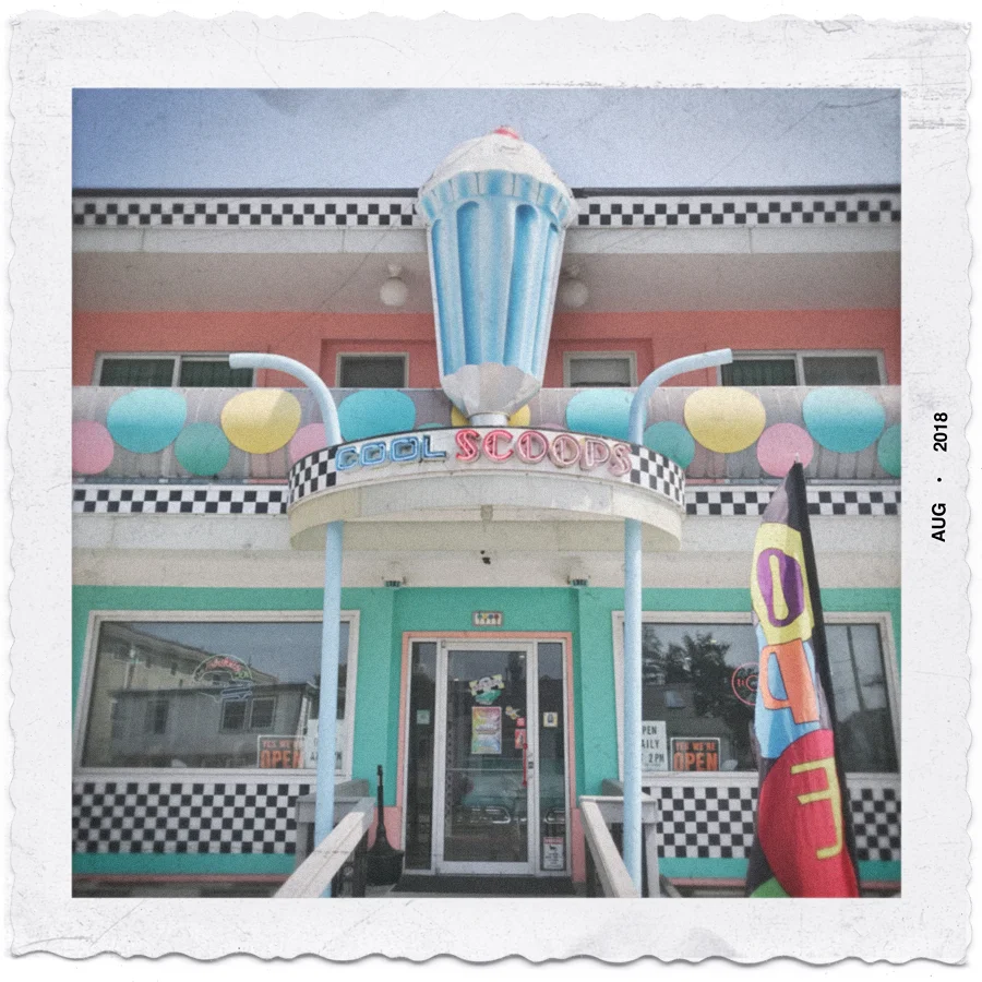 COOL SCOOPS / v. the new snapshot ~ Wildwood, South Jersey Shore (embiggenable) • iPhone