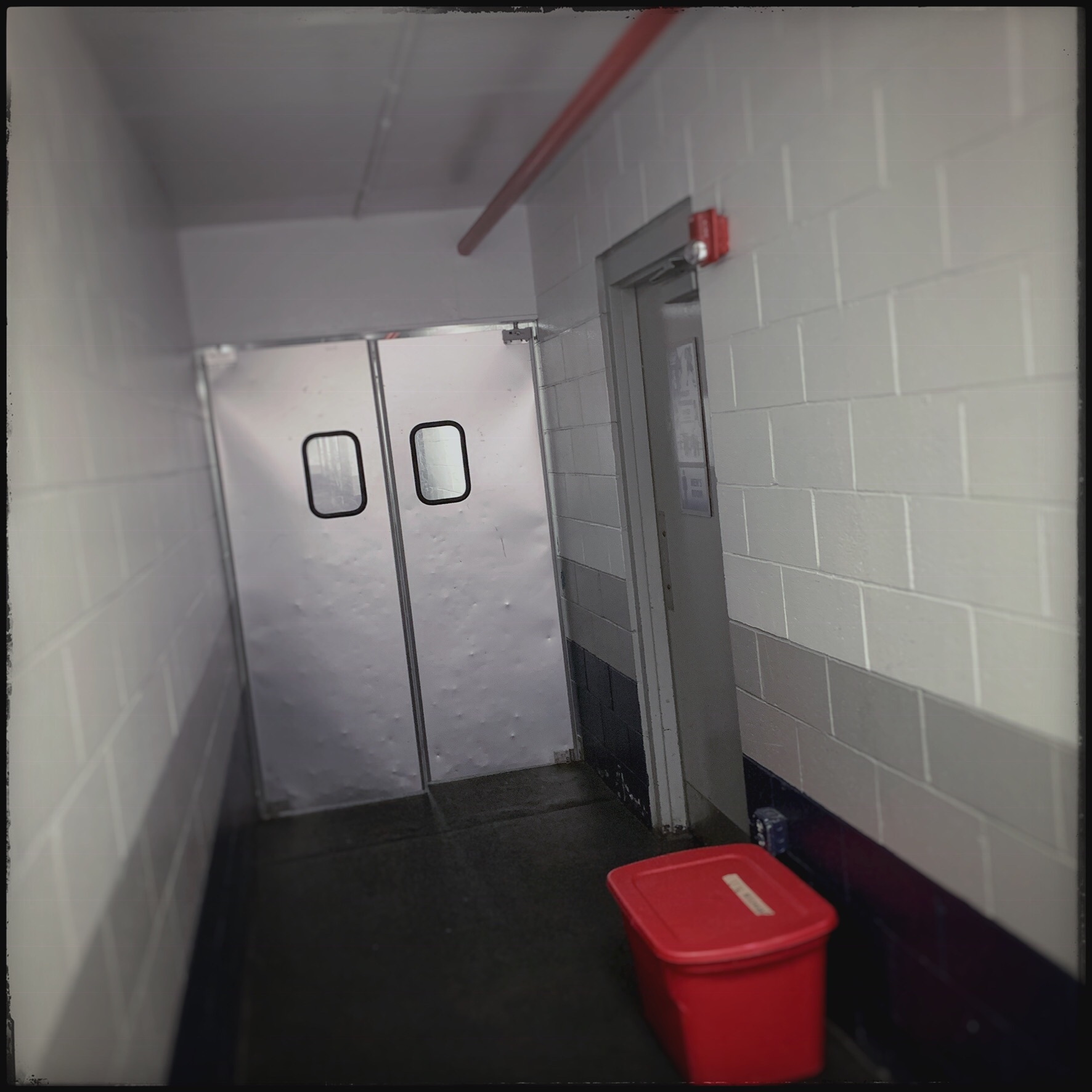 entrance to hockey locker rooms ~ (embiggenable) • iPhone