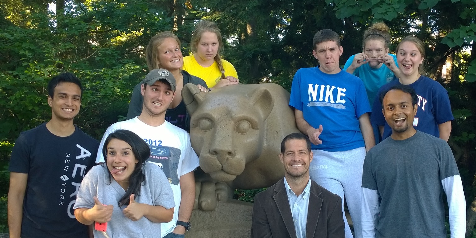 Hillary Lab Fall 2014 - showing our goofy side!