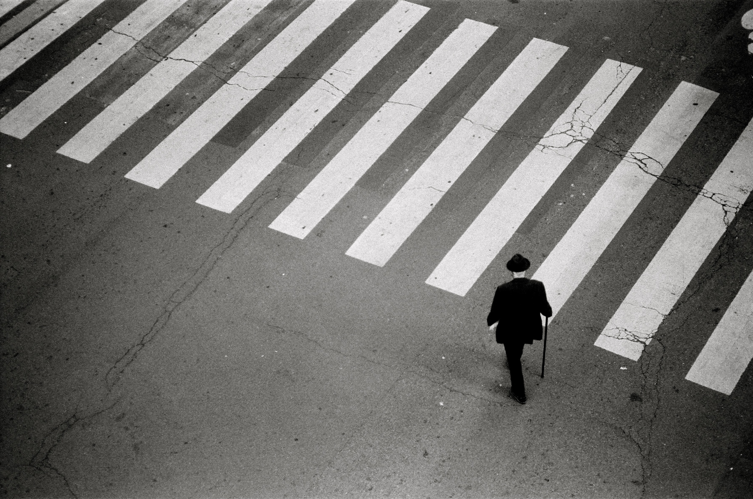 Man Crossing Street