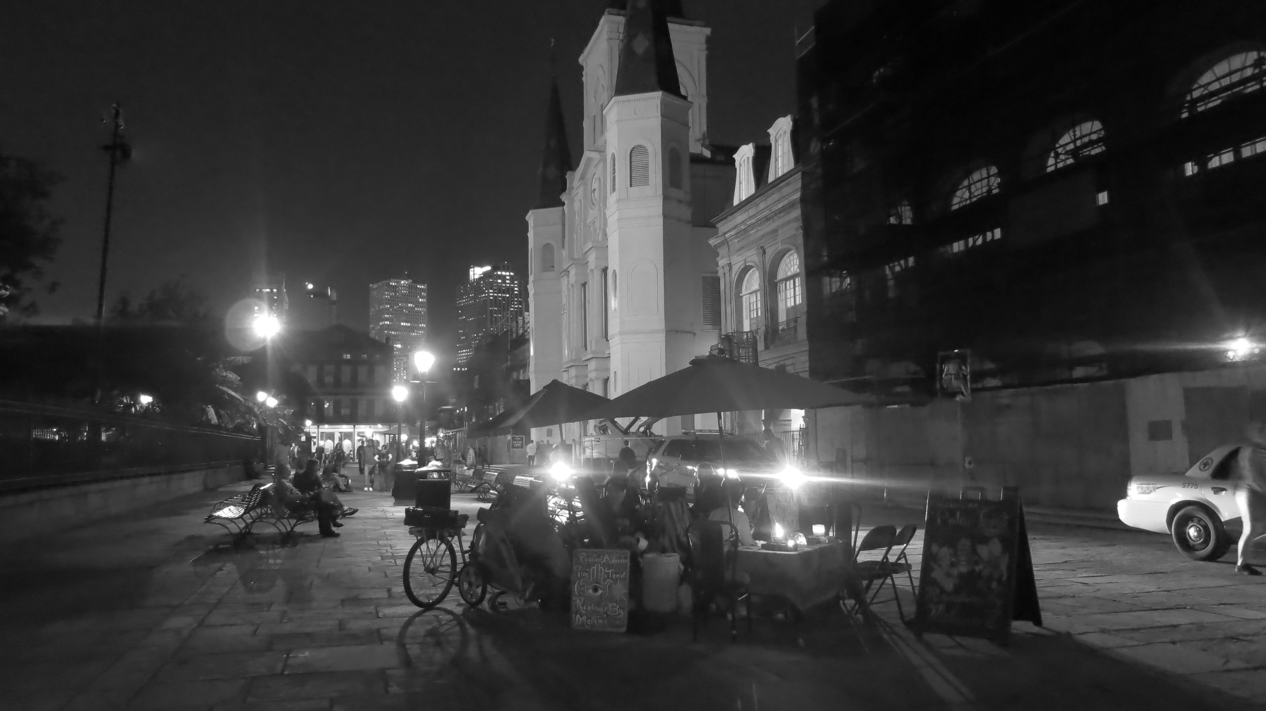 Readers on the Square - Late Night - The Vieux Carré