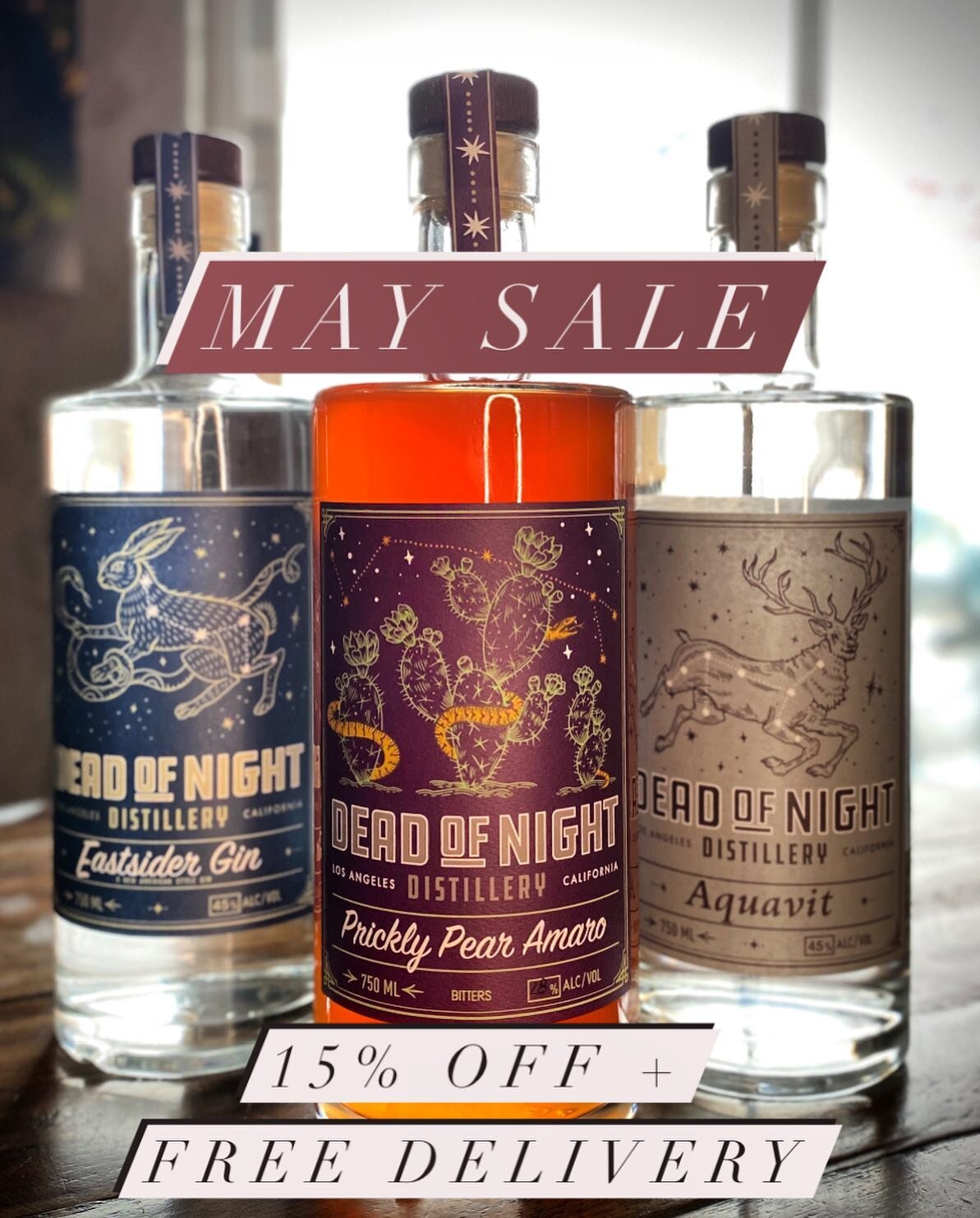 Sale runs from Mothers Day to Memorial Day!  Support your local craft distillery by picking up a bottle or two!!

15% off and free delivery for orders over 75$. 

Use code MEMORIALDAY
