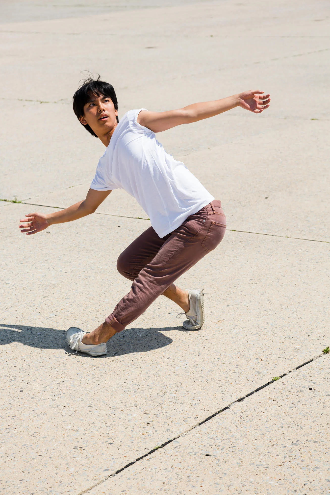Photo of Ryan Yamauchi dancing.