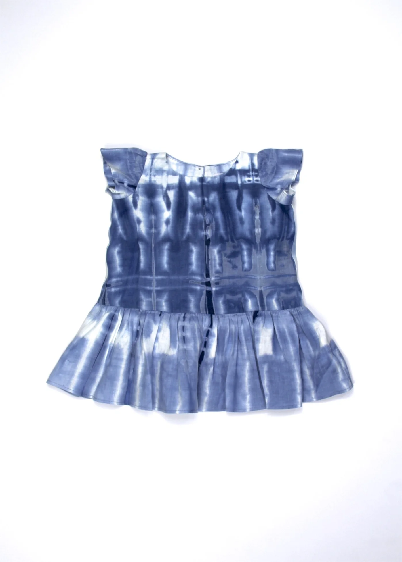 Size 6m - Hand Dyed Shibori 100% Linen Dress -  #73