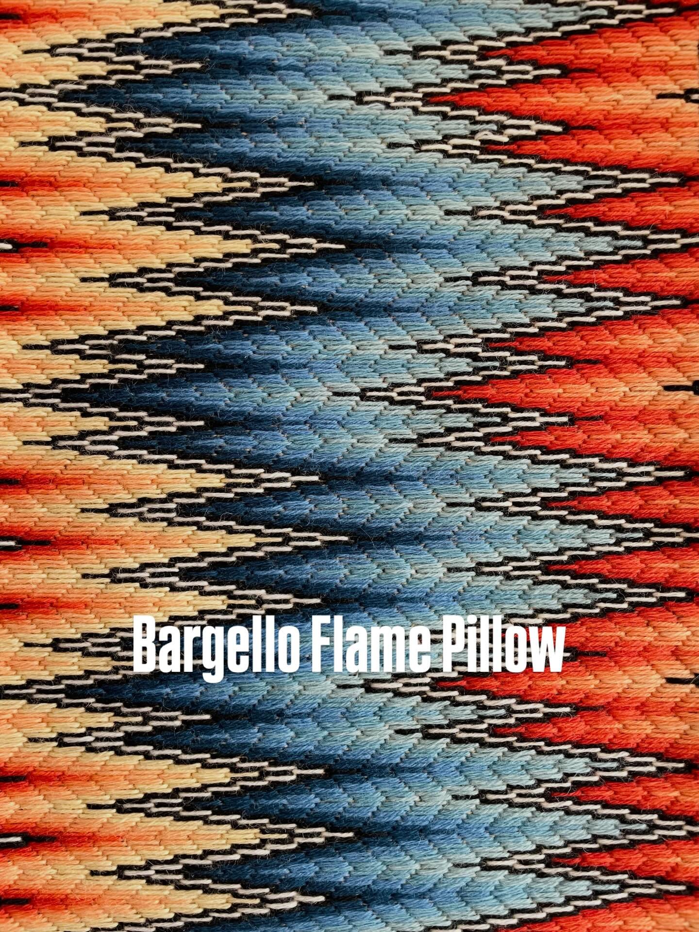 Making the finishing touches to my Bargello flame pillows- these kits will launch soon and include everything you need to make your own #bargello #pillow #needlepointersofinstagram #diydecor
