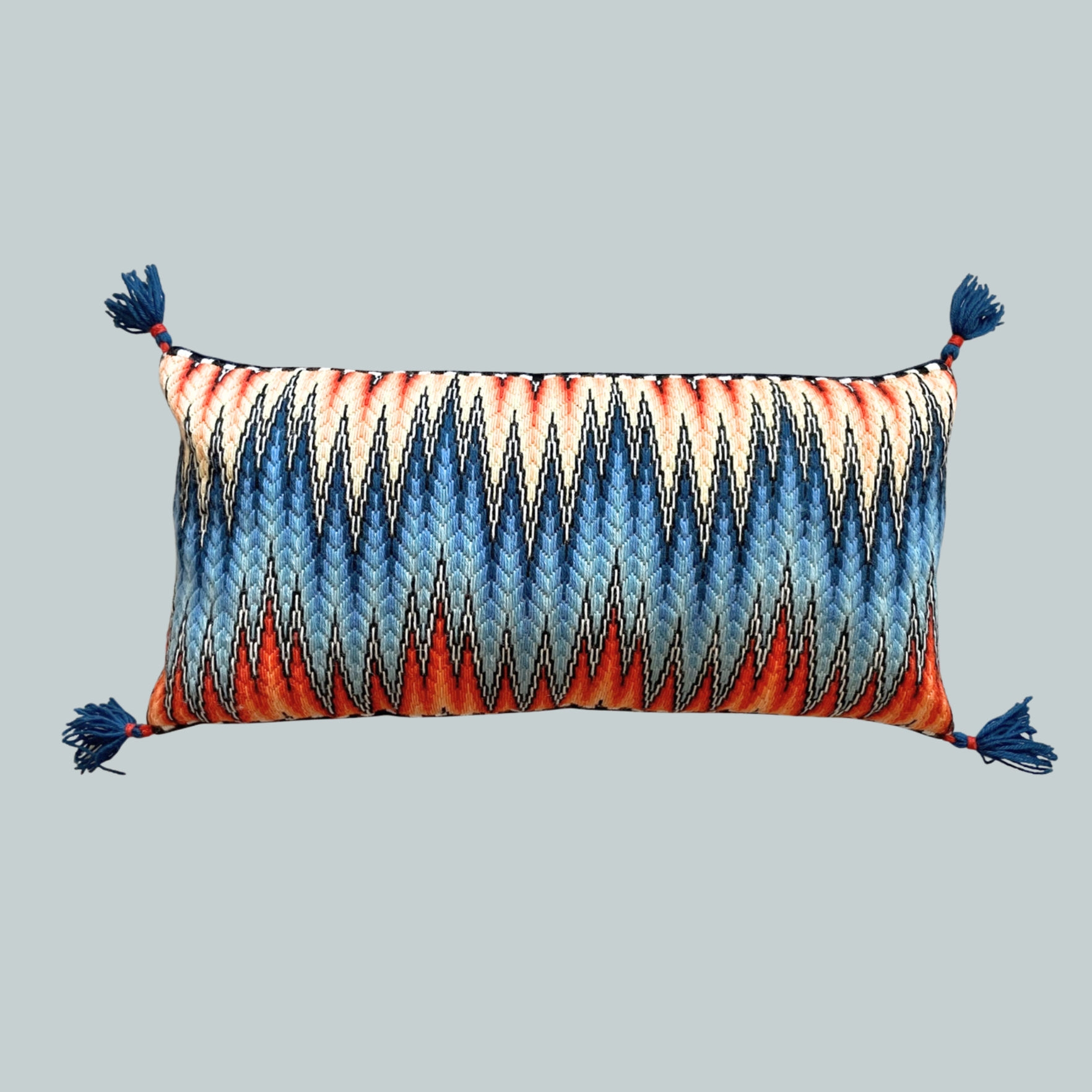 Bargello Flame needlepoint kit by Stephanie Oshva, Little O Clothing NYC