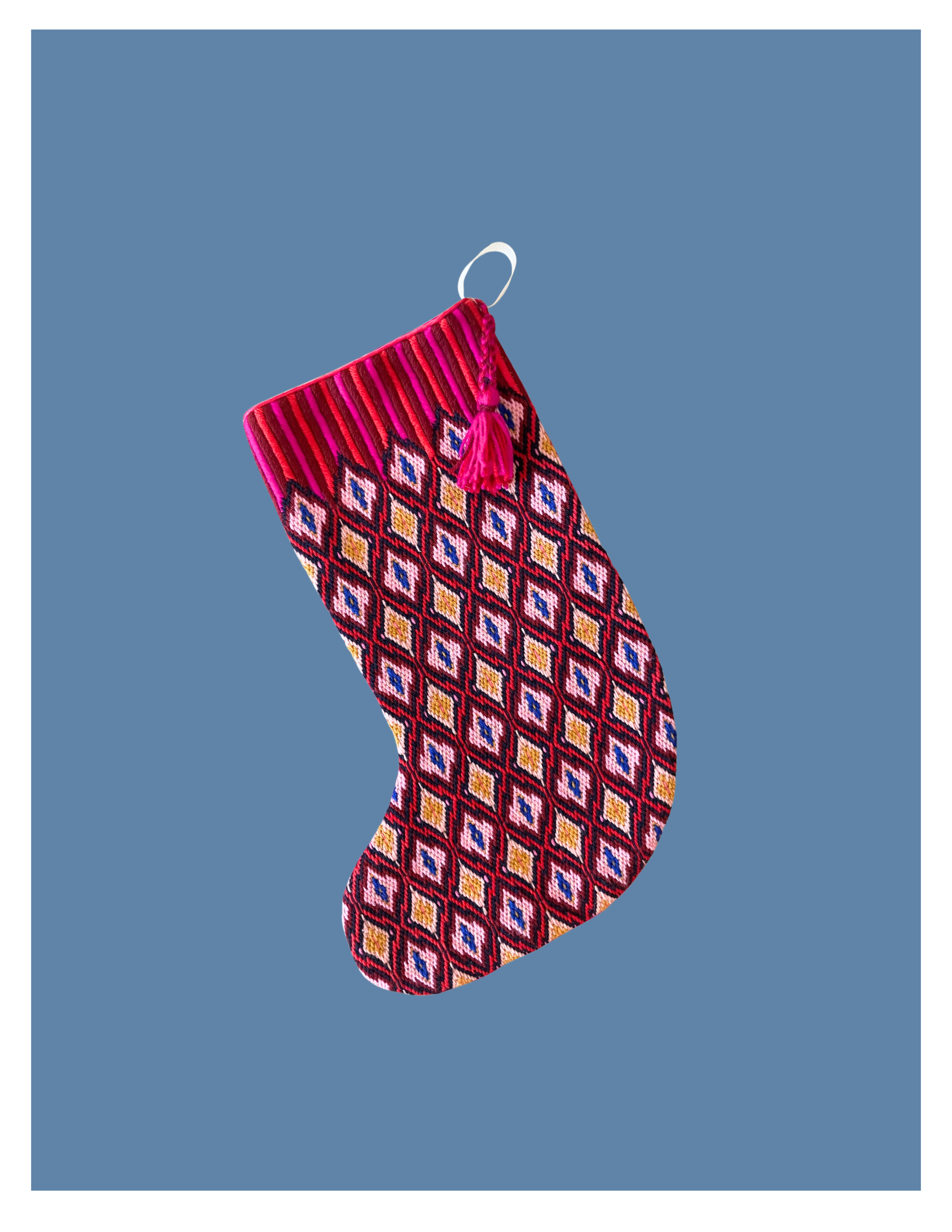 Pomegranate Bargello Stocking Kit