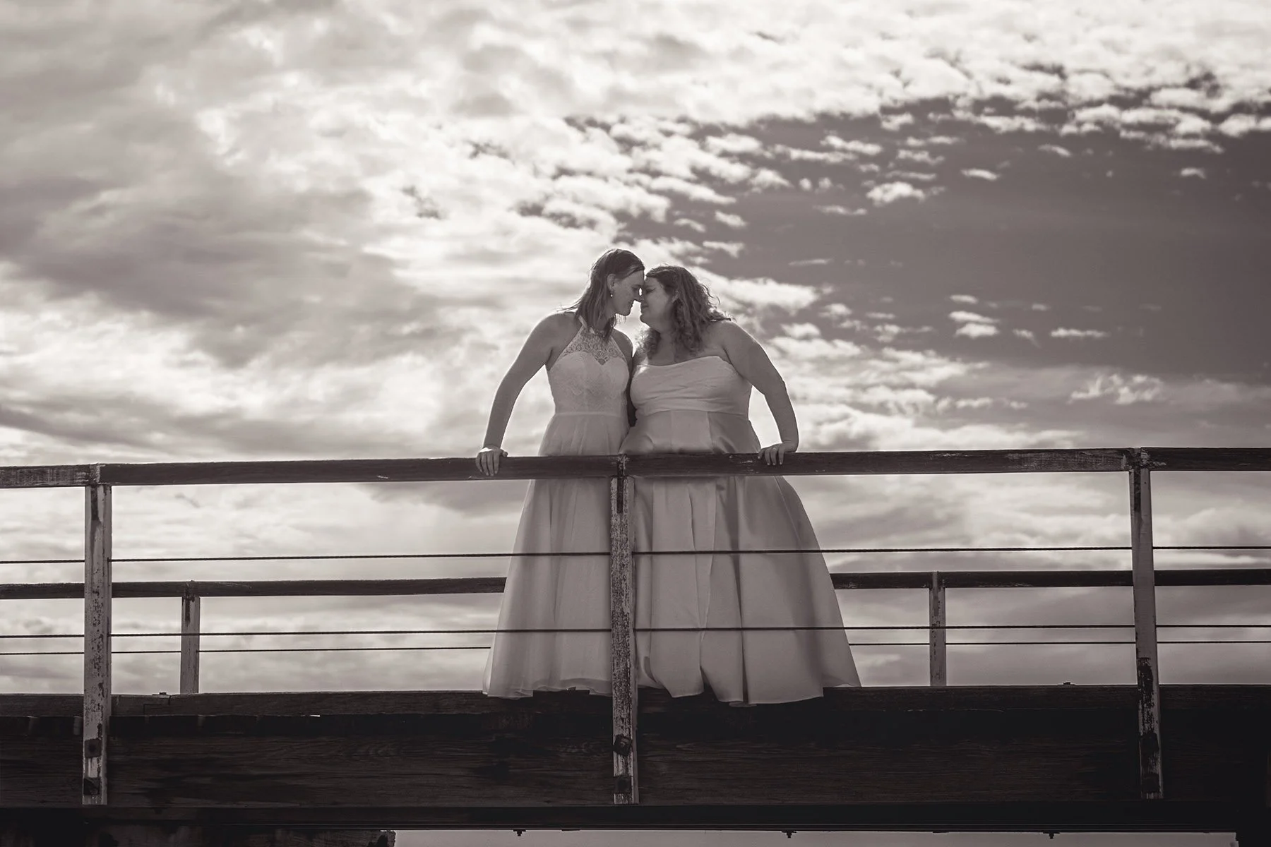 Alicia and Hayley's wedding photograph