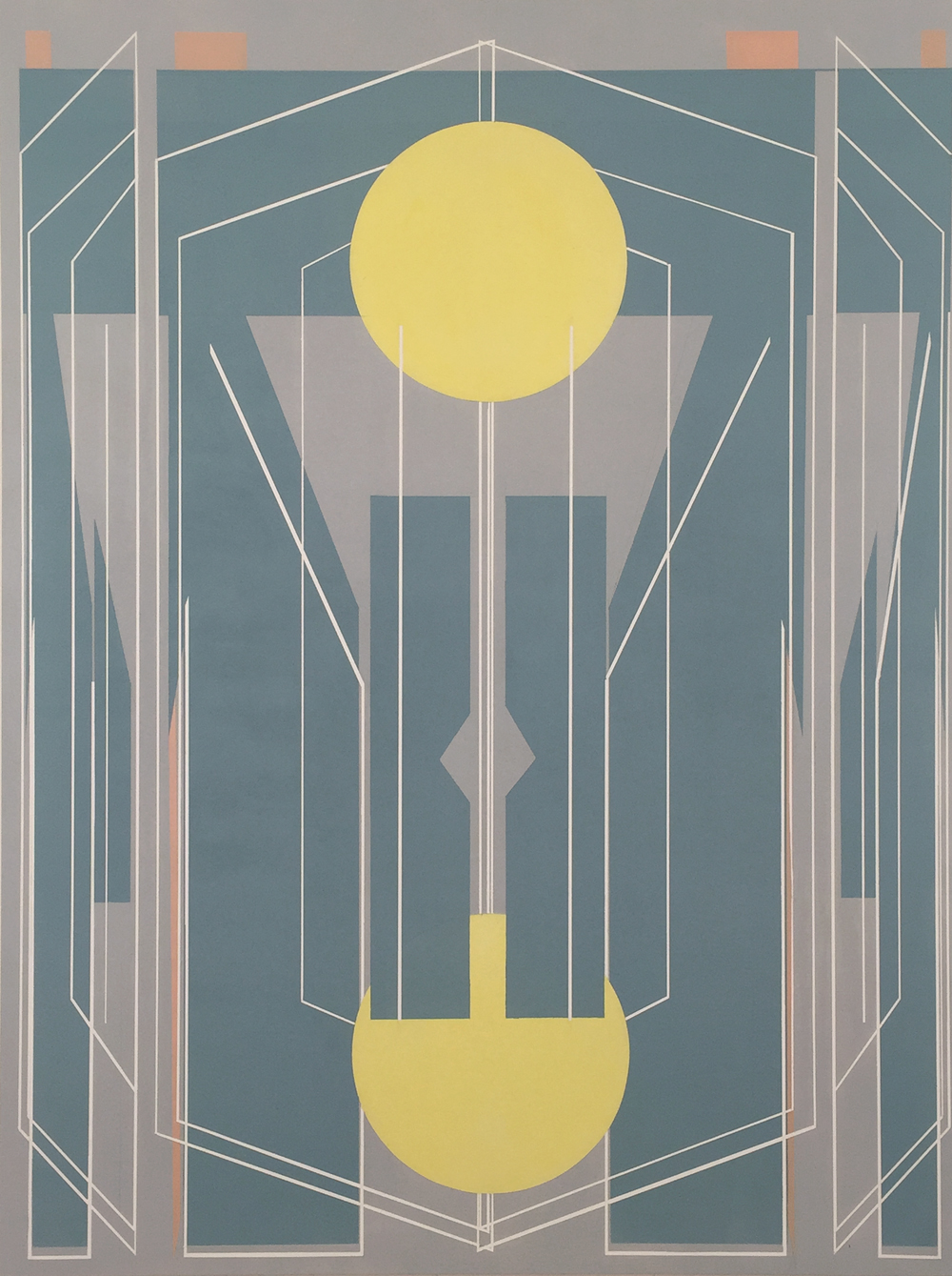 A Thrill of the Mind, A Theater ; 2015 ; acrylic on panel ; 40 x 30 inches