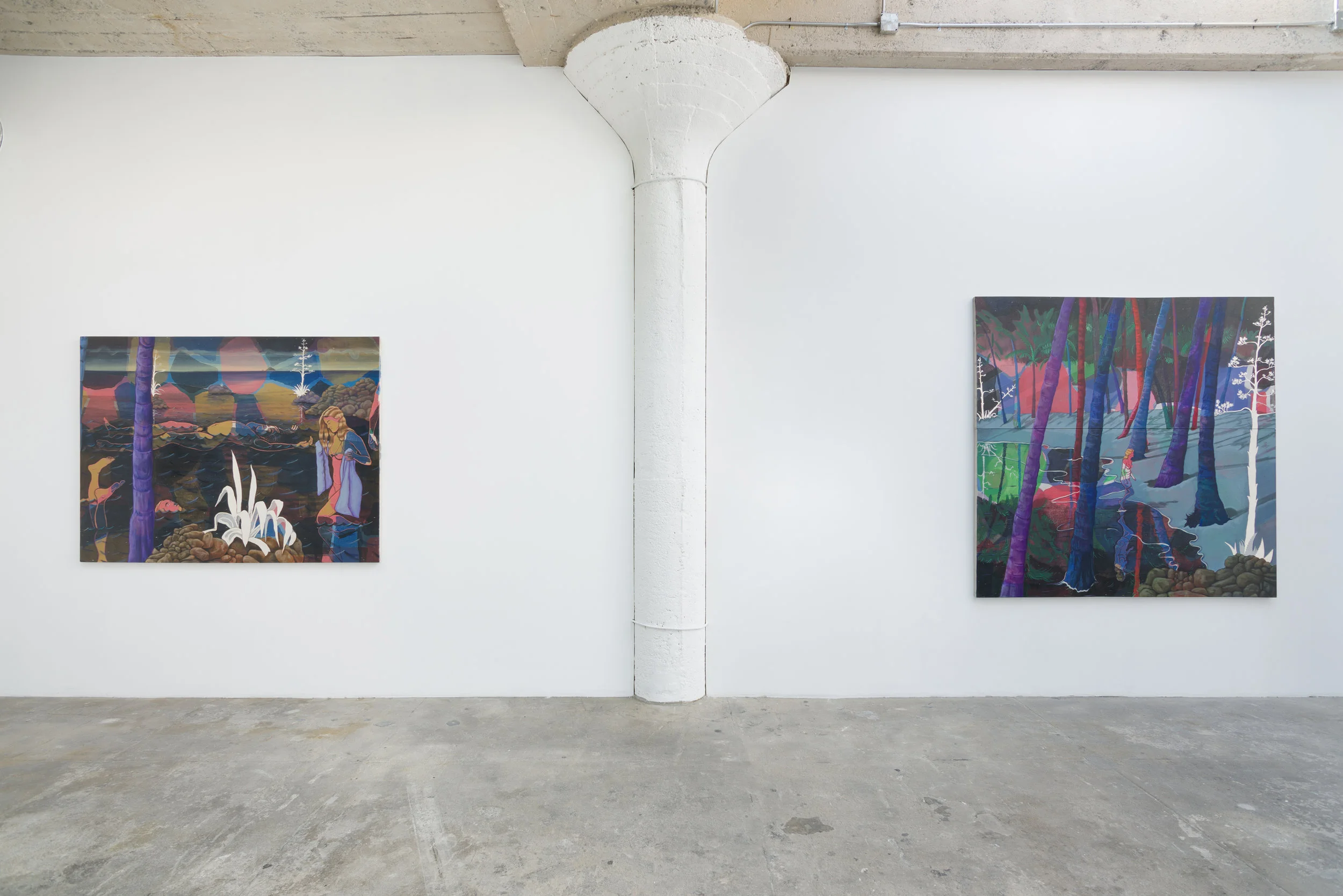 Installation view of Adam de Boer : Night Swimming. December 9 - 12, 2016. Photo by Ruben Diaz Link to Press Release