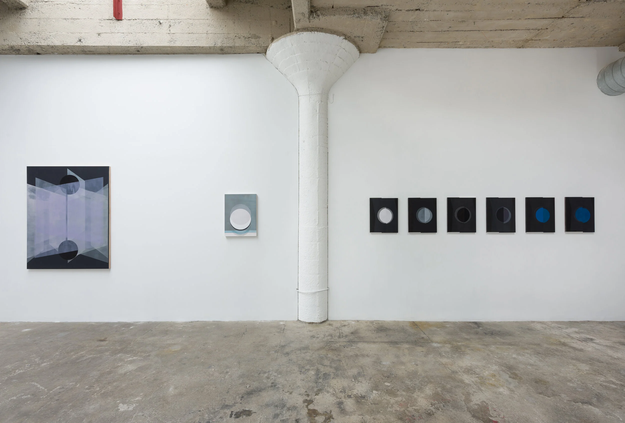 Installation view of Claire Colette : Widening Circles February 26 - March 6, 2017 Photo by Ruben Diaz Link to Press Release