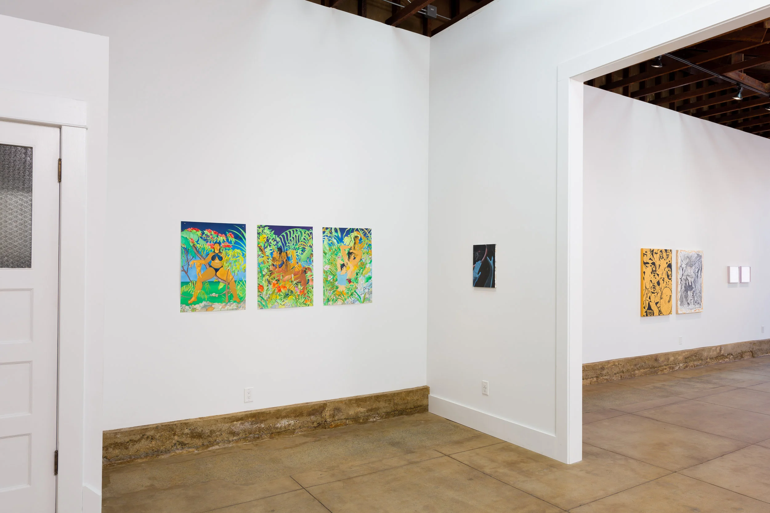 Installation view of SPRUNG! May 20 - June 3, 2017 Photo by Ruben Diaz Link to Press Release