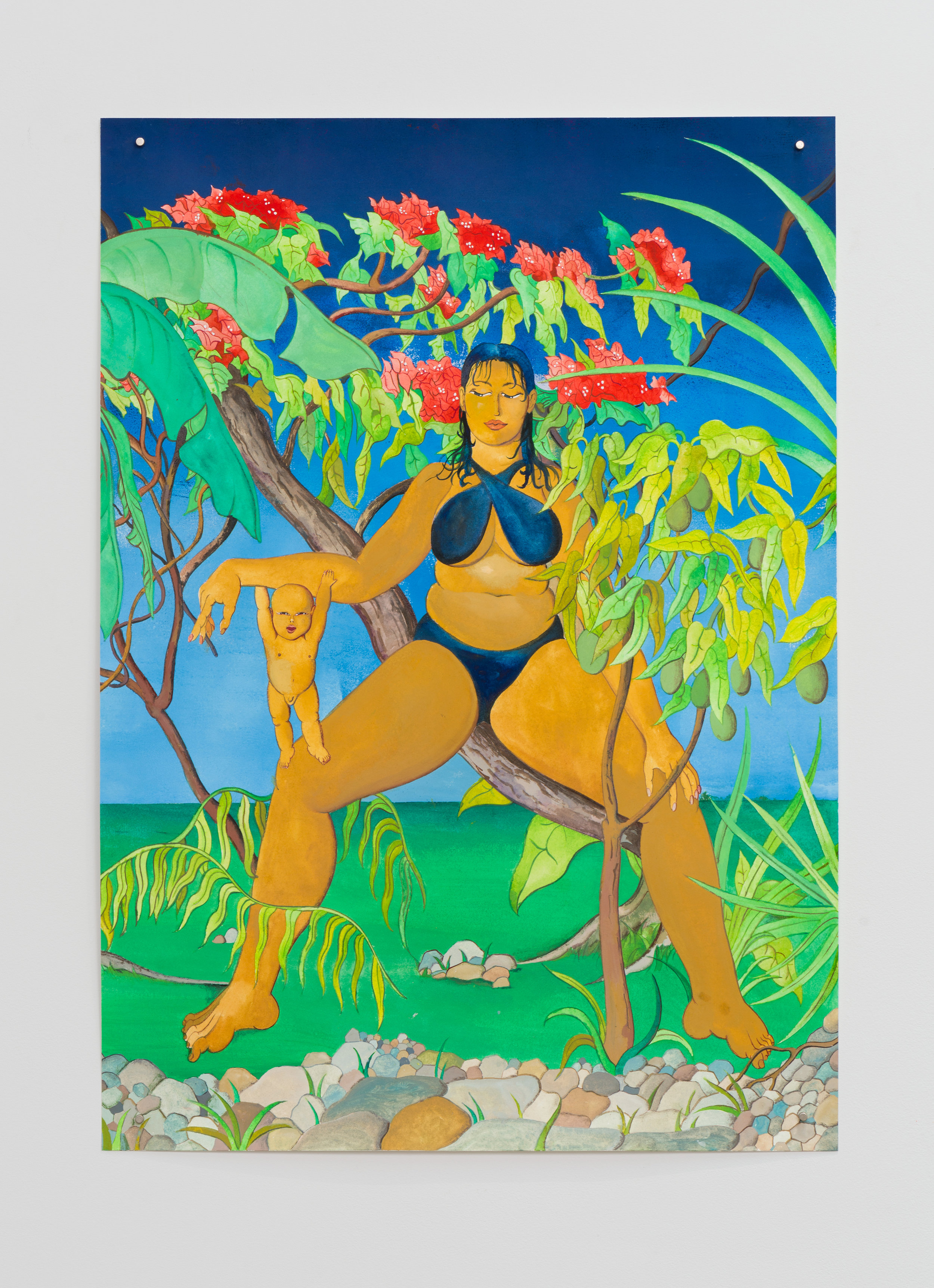   Jonny Negron    Bearing Fruit   2017 Gouache on paper 30 x 21 inches 