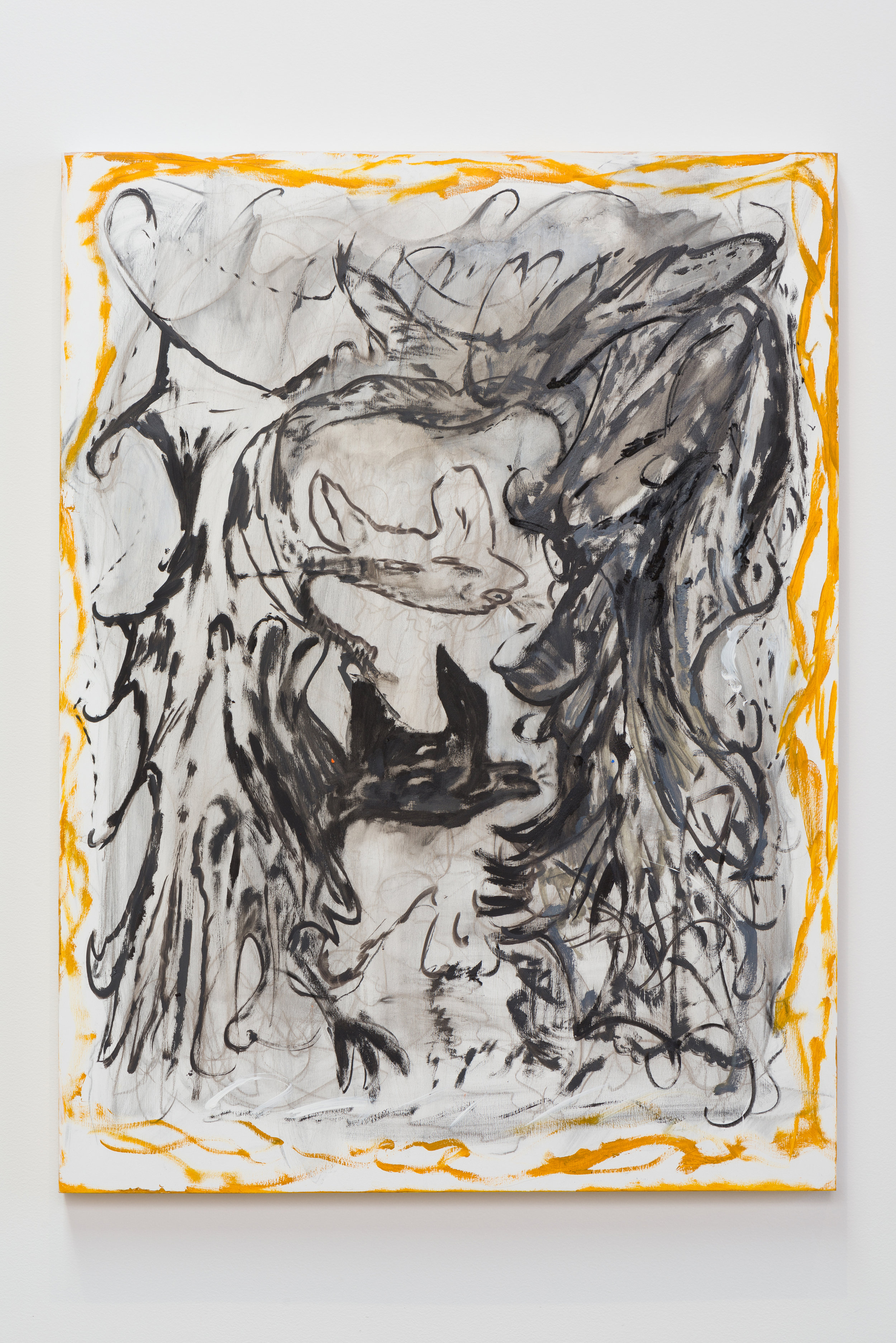 Dan Beard Ensueño 2017 Oil and charcoal on panel 40 x 30 inches