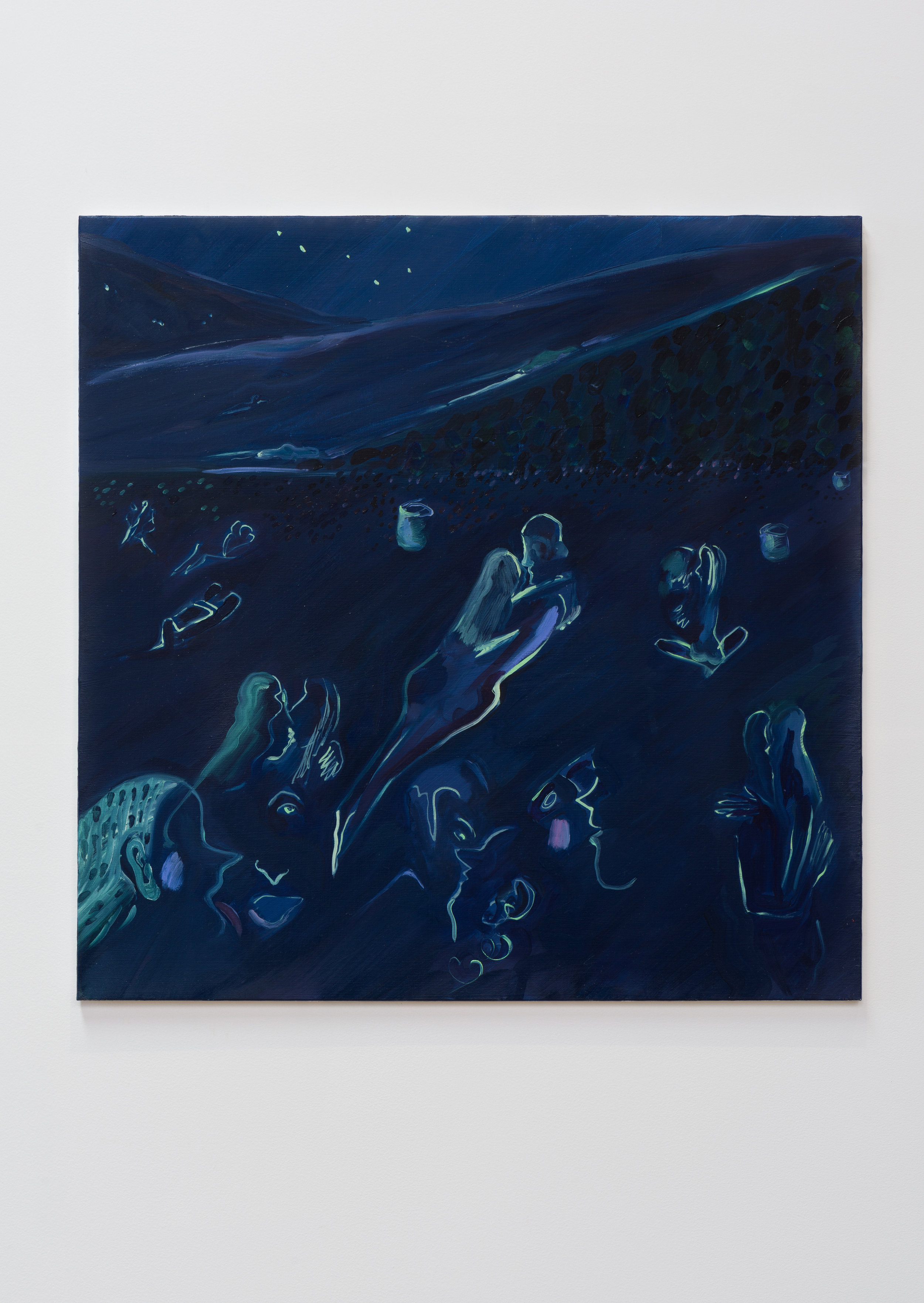   Kira Shewfelt    Night Hustle / Big Dipper - only star I know   2016 Oil on canvas 36 x 36 inches 