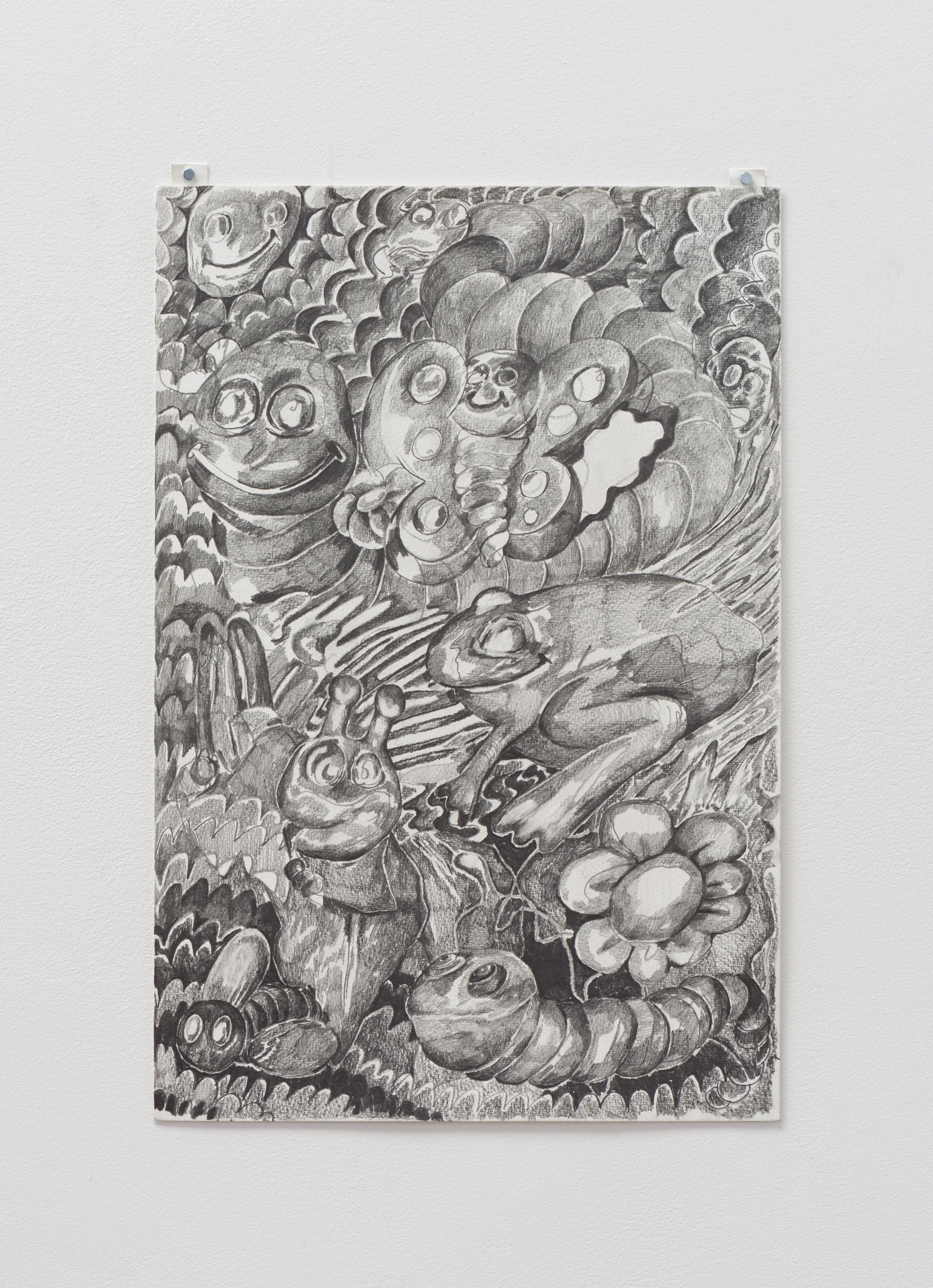 Daniel Ingroff Vocal Fry 2017 Graphite on paper 18 x 12 inches