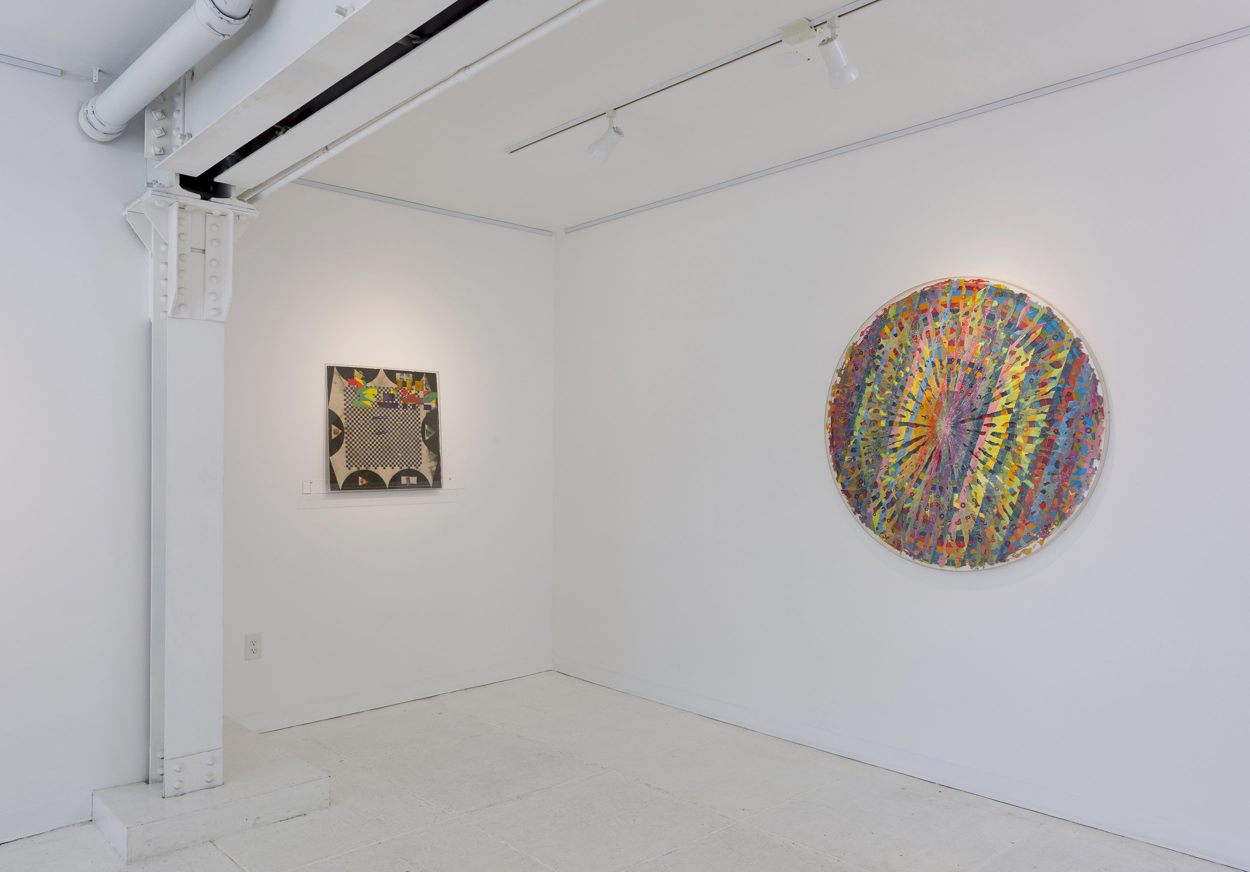  Installation view of  Rupture of Plane: Alan Shields + Mimbres Painted Pottery   September 9 - October 7, 2018  Photo by Ruben Diaz   Link to Exhibition Text  
