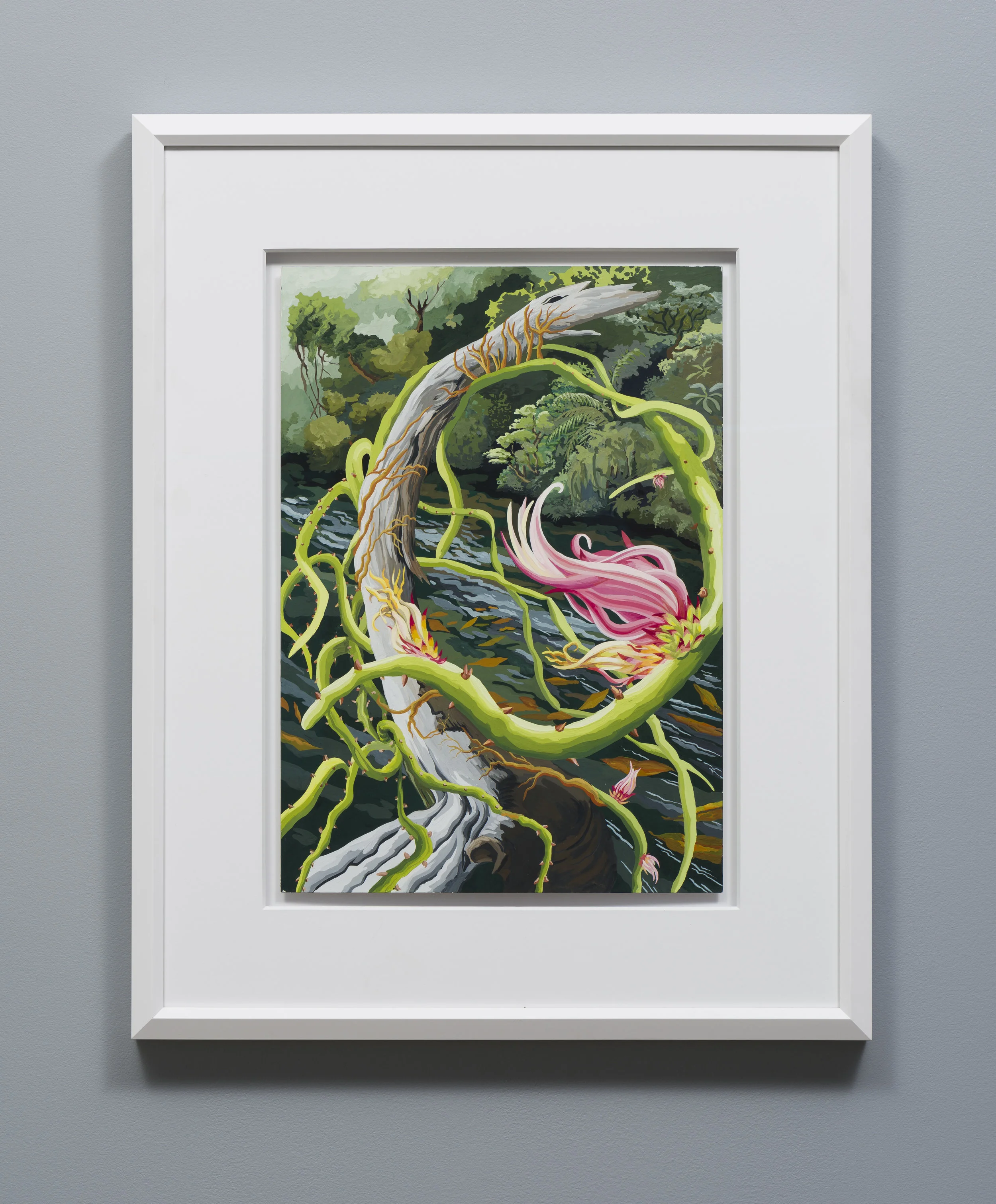 Suzan Pitt Wandering Succulent Along the River 1992-1993 Gouache on paper 20 x 14 inches paper, 29.5 x 23.5 inches frame