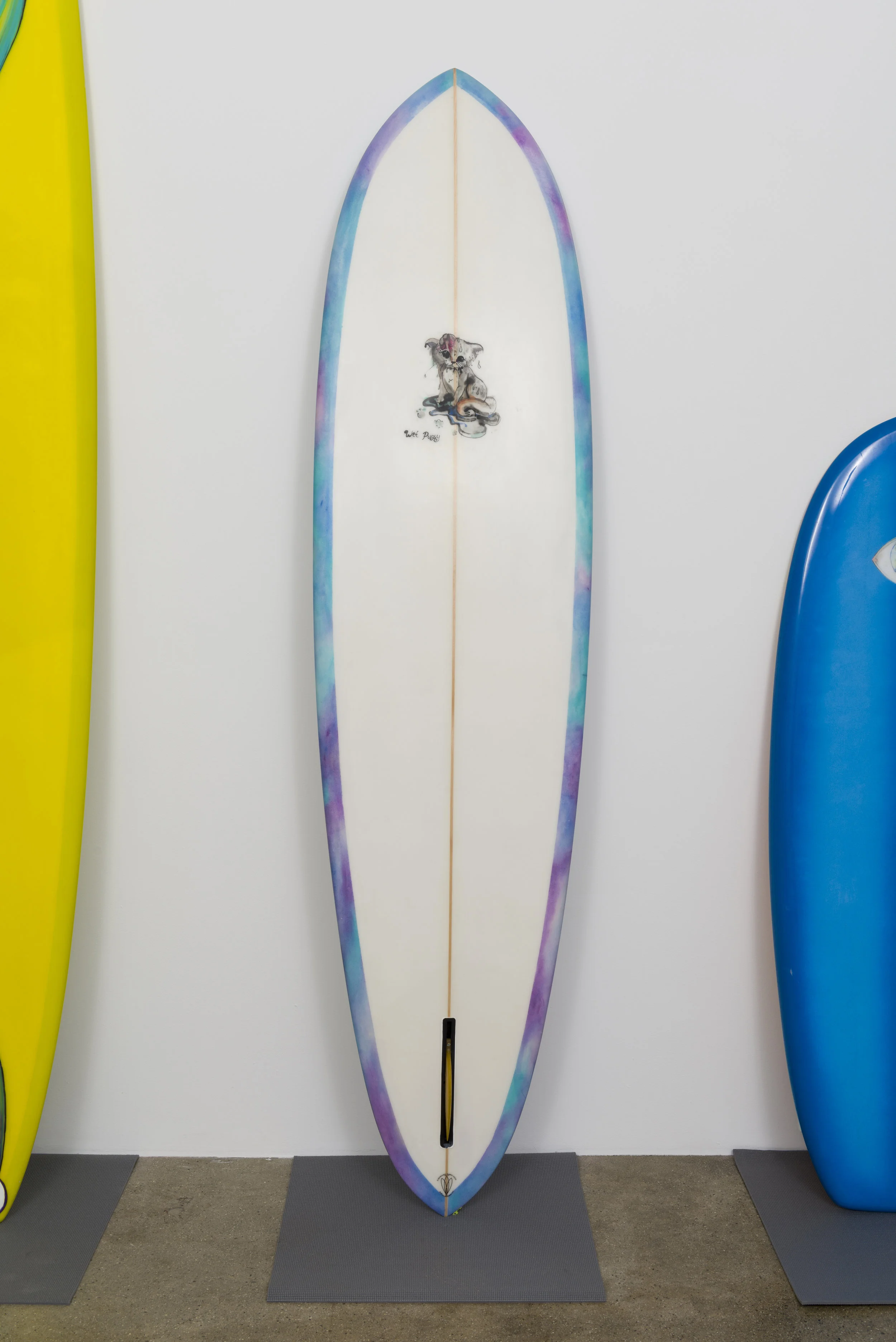 R. Lord Wet Pussy 2019 Polystyrene foam, fiberglass, acrylic paint, and resin 7 ft 6 in x 21 ¼ in x 2 ¾ in