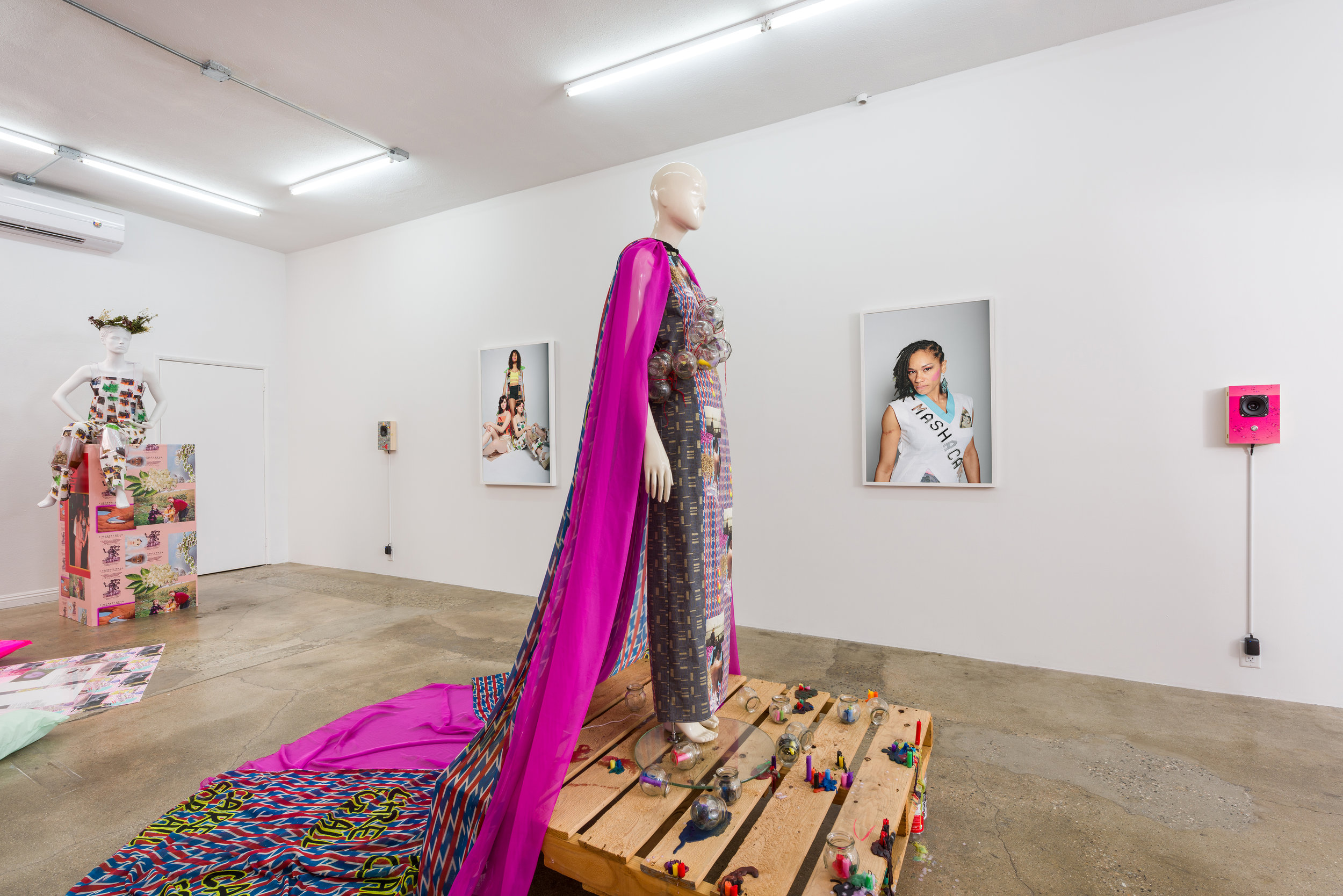  Installation view of  Molly Surazhsky   Mashacare Home of the Freaks, Misfits, &amp; Weirdoes   July 14 - August 18, 2019  Photo by Ruben Diaz   Link to press release.  