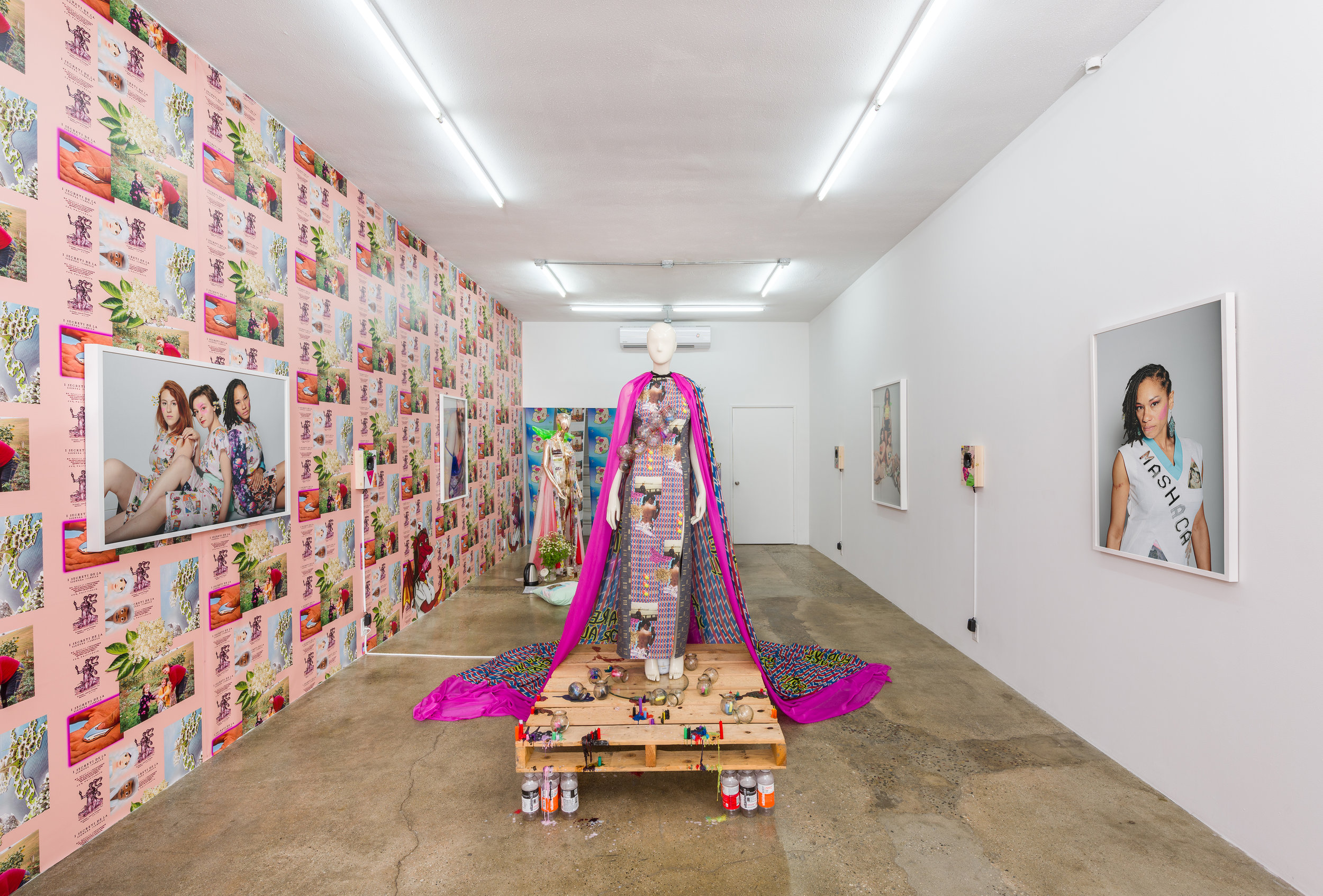  Installation view of  Molly Surazhsky   Mashacare Home of the Freaks, Misfits, &amp; Weirdoes   July 14 - August 18, 2019  Photo by Ruben Diaz   Link to press release.  