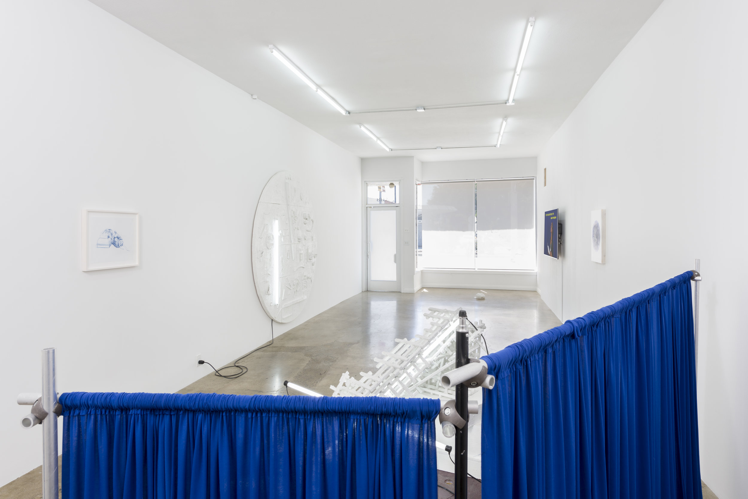  Installation view of Don Edler:  Two Minutes To Midnight   September 8 - October 27, 2019  Photo by Ruben Diaz   Link to press release.  