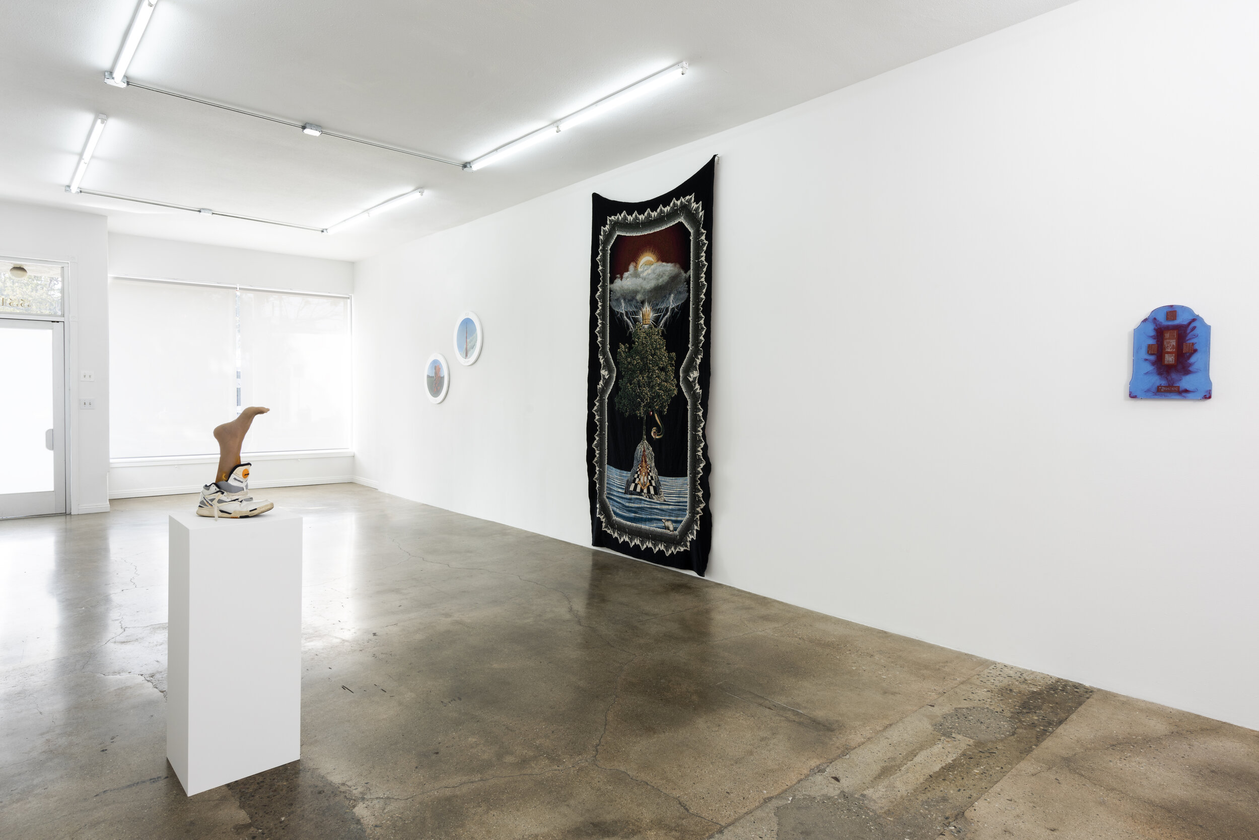 Installation view of  ”i’ll see you in the ether”  curated by Jonny Negron  November 10 - December 20, 2019  Photo by Ruben Diaz   Link to press release  