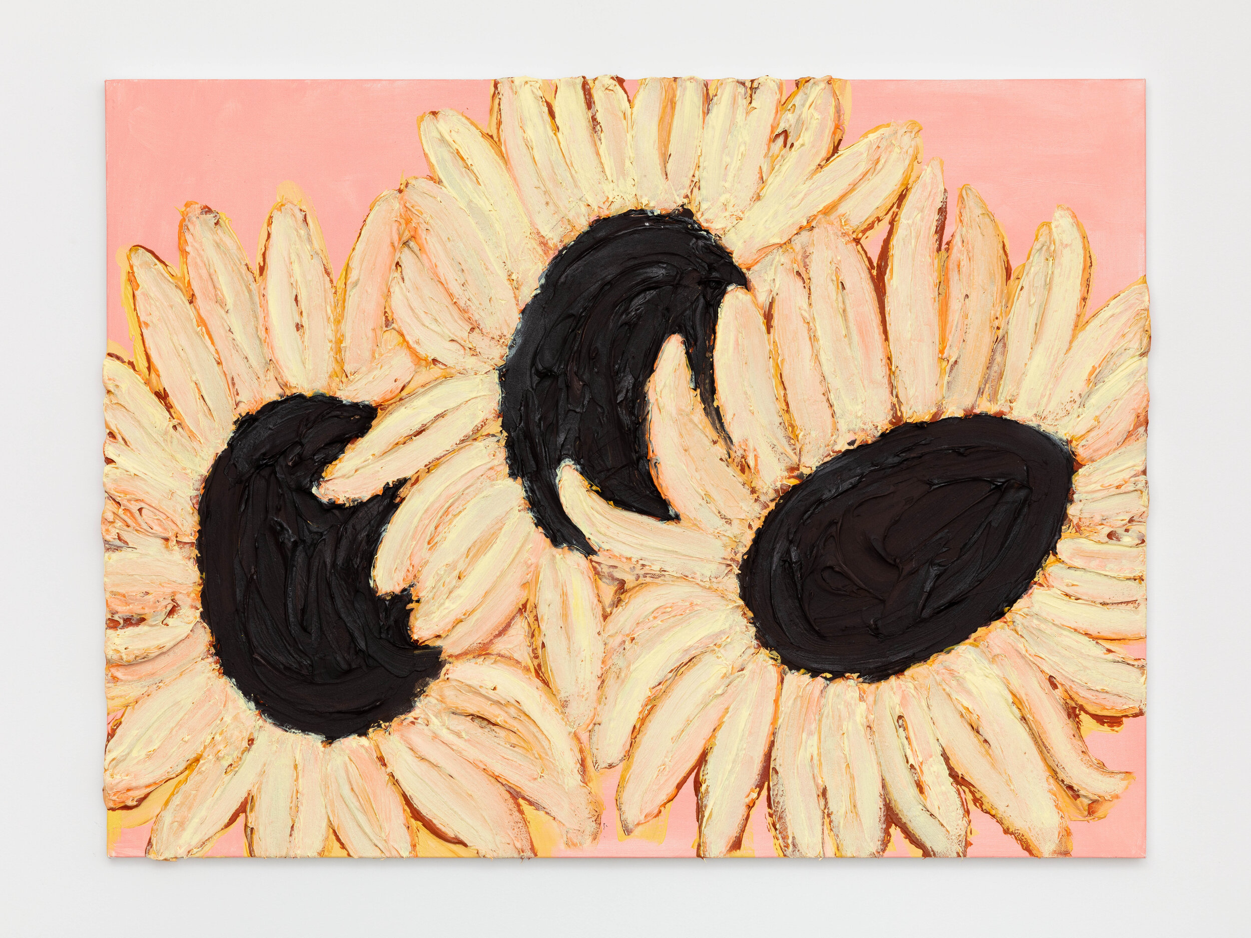   Alex Nguyen-Vo   Three Sunflowers, May-June  May 2020 Acrylic on canvas  24 x 30 inches 