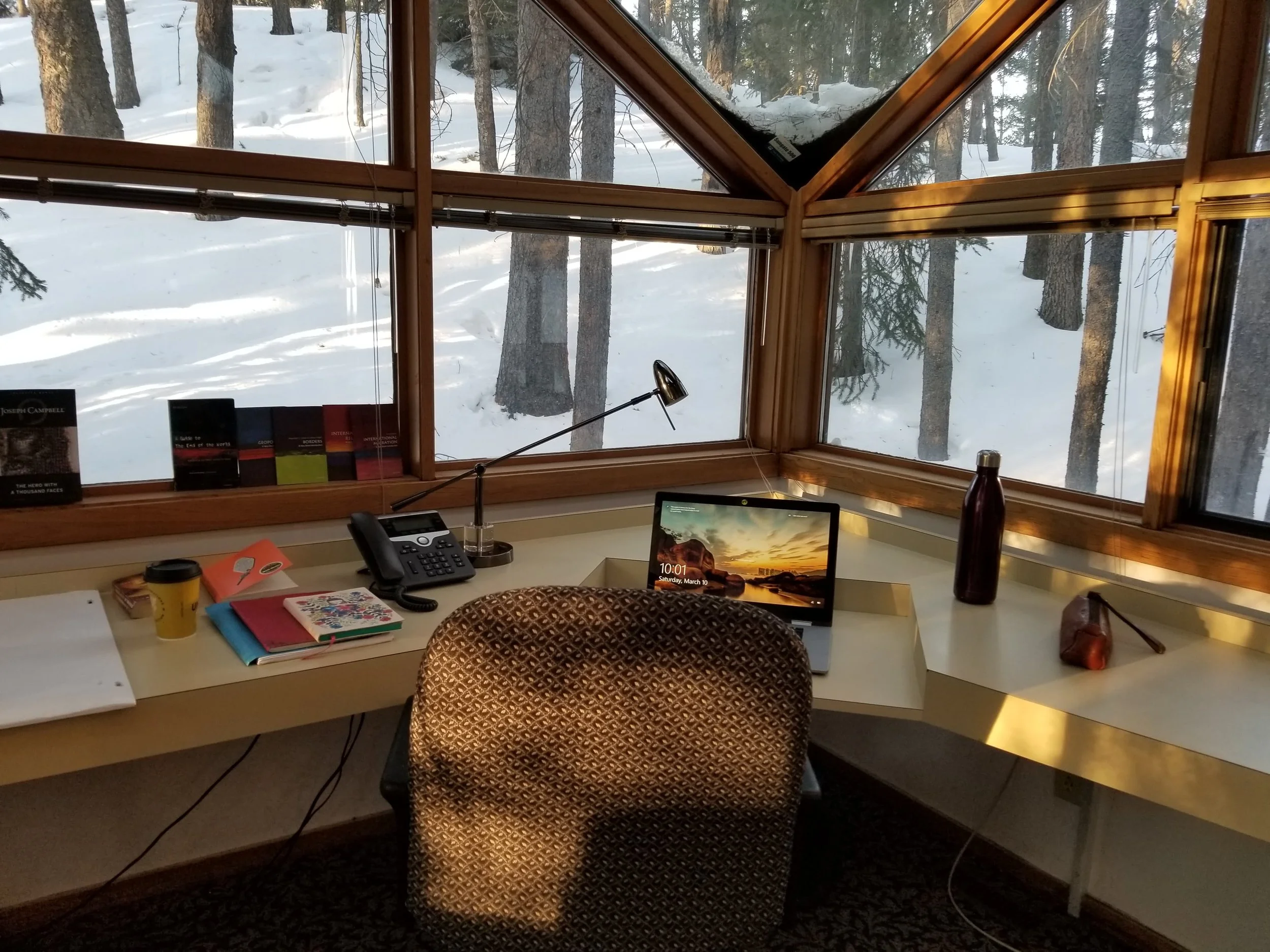 Throwback to my Banff Residency Desk