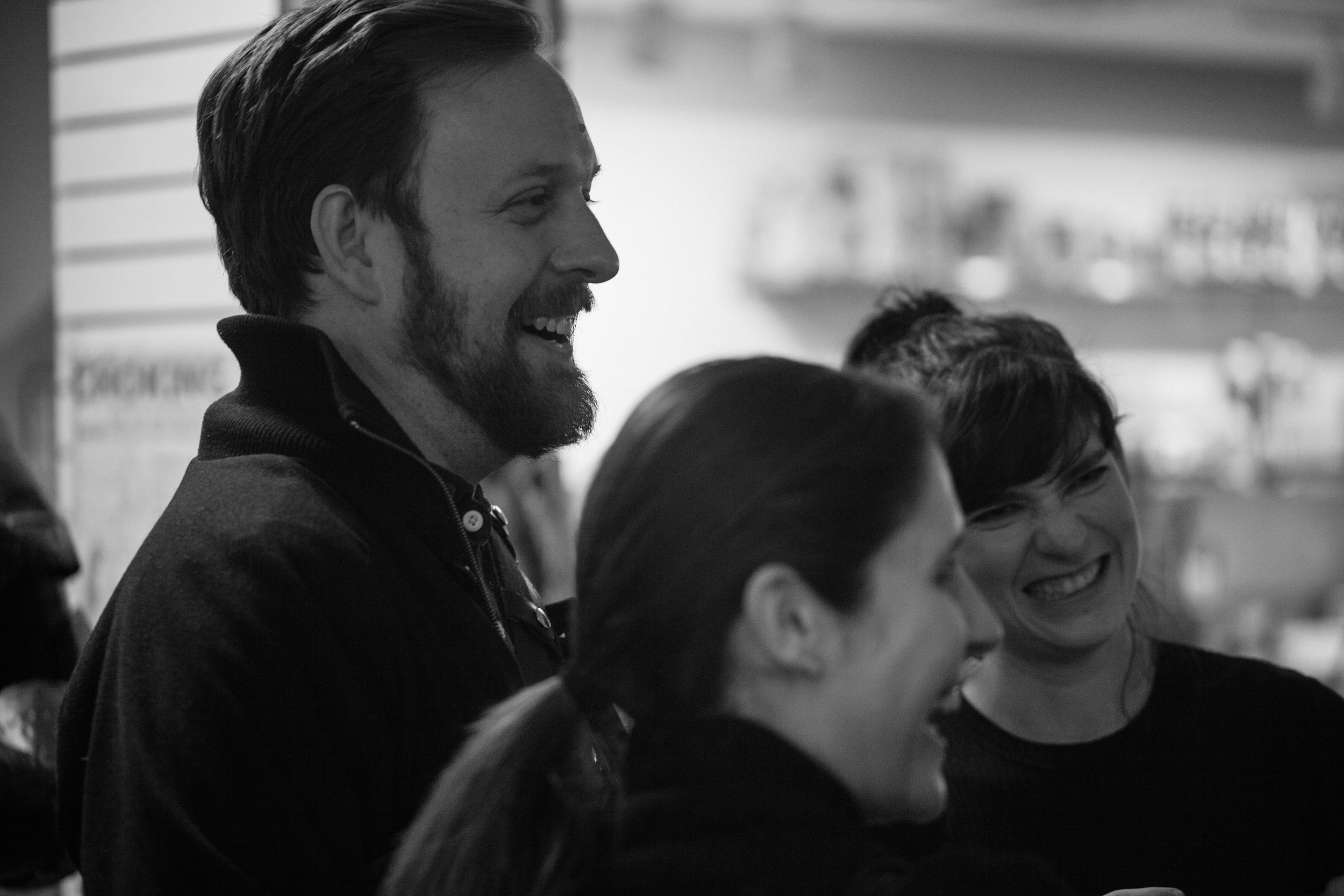  Director Geordie Broadwater with playwright Liba Vaynberg.&nbsp;Photo by Katherine Oostman. 